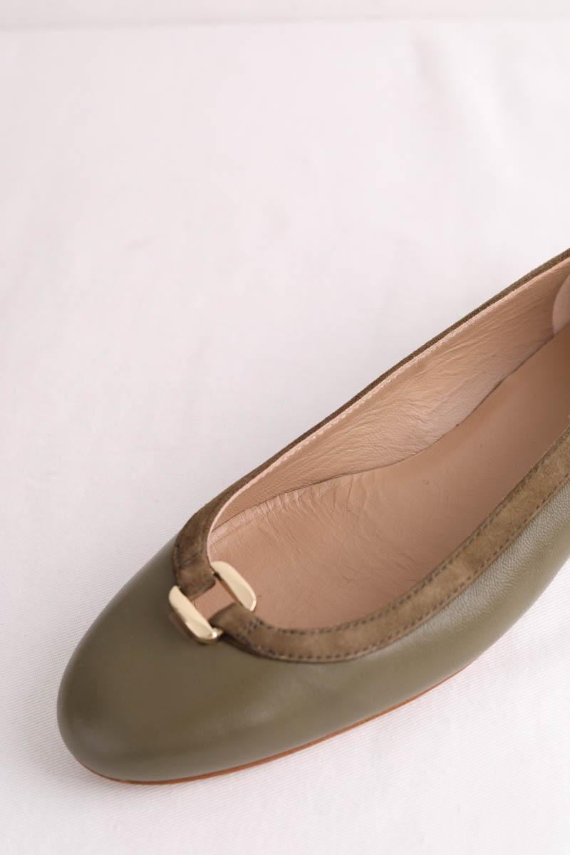 Ballet pumps LK BENNETT - Seconde Main Khaki