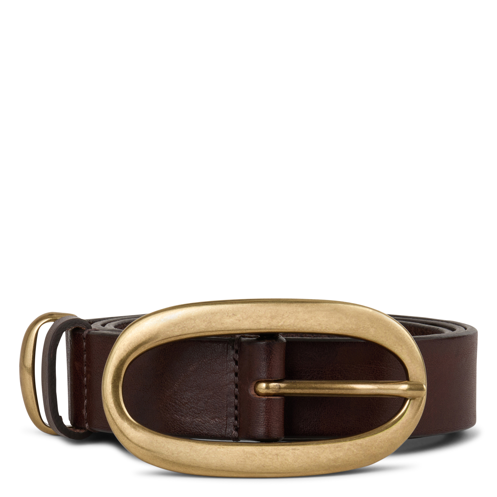 Ceinture à boucle en cuir  BA&SH Marron