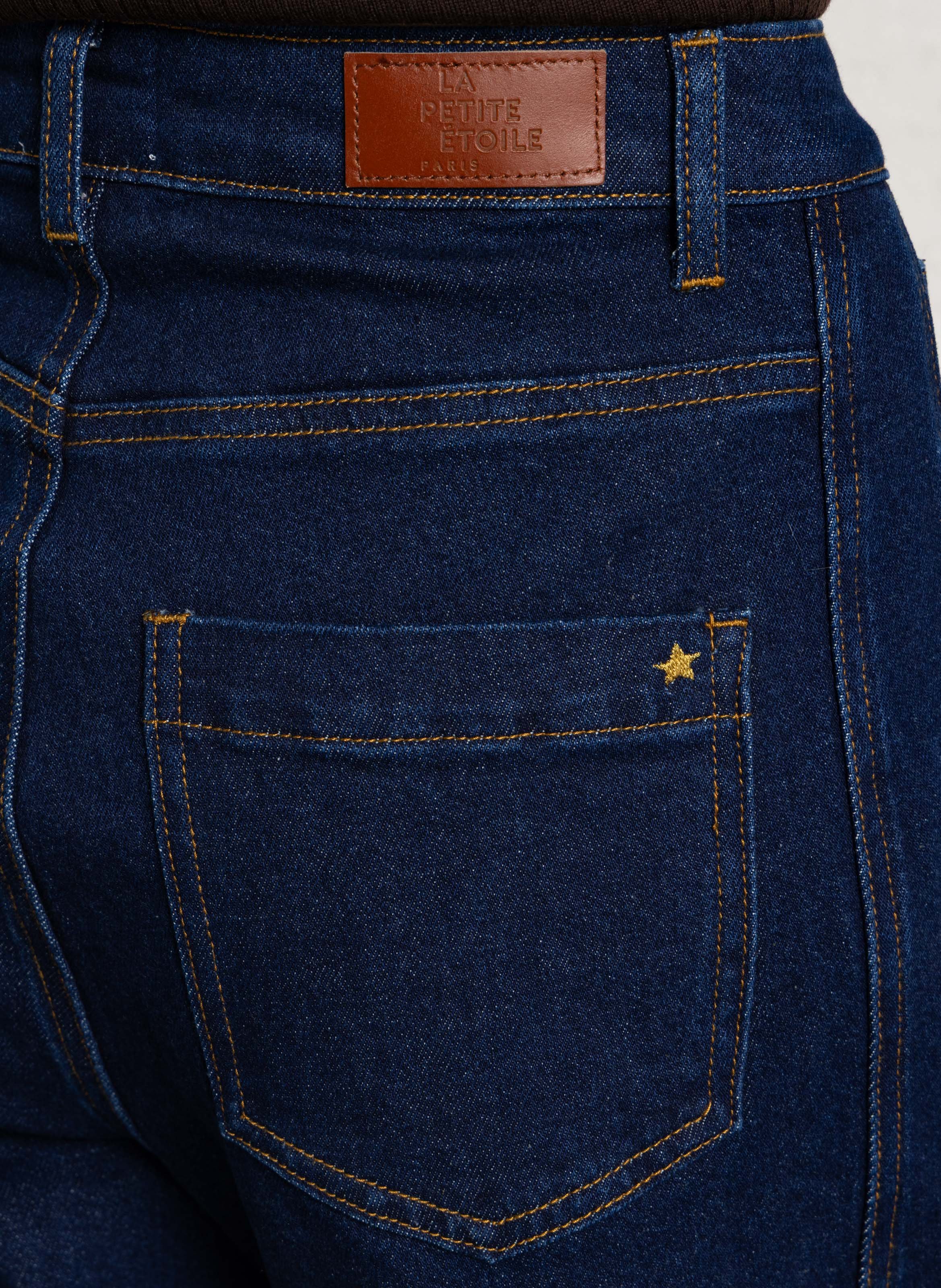 Mixed cotton barrel jeans LA PETITE ETOILE Blue