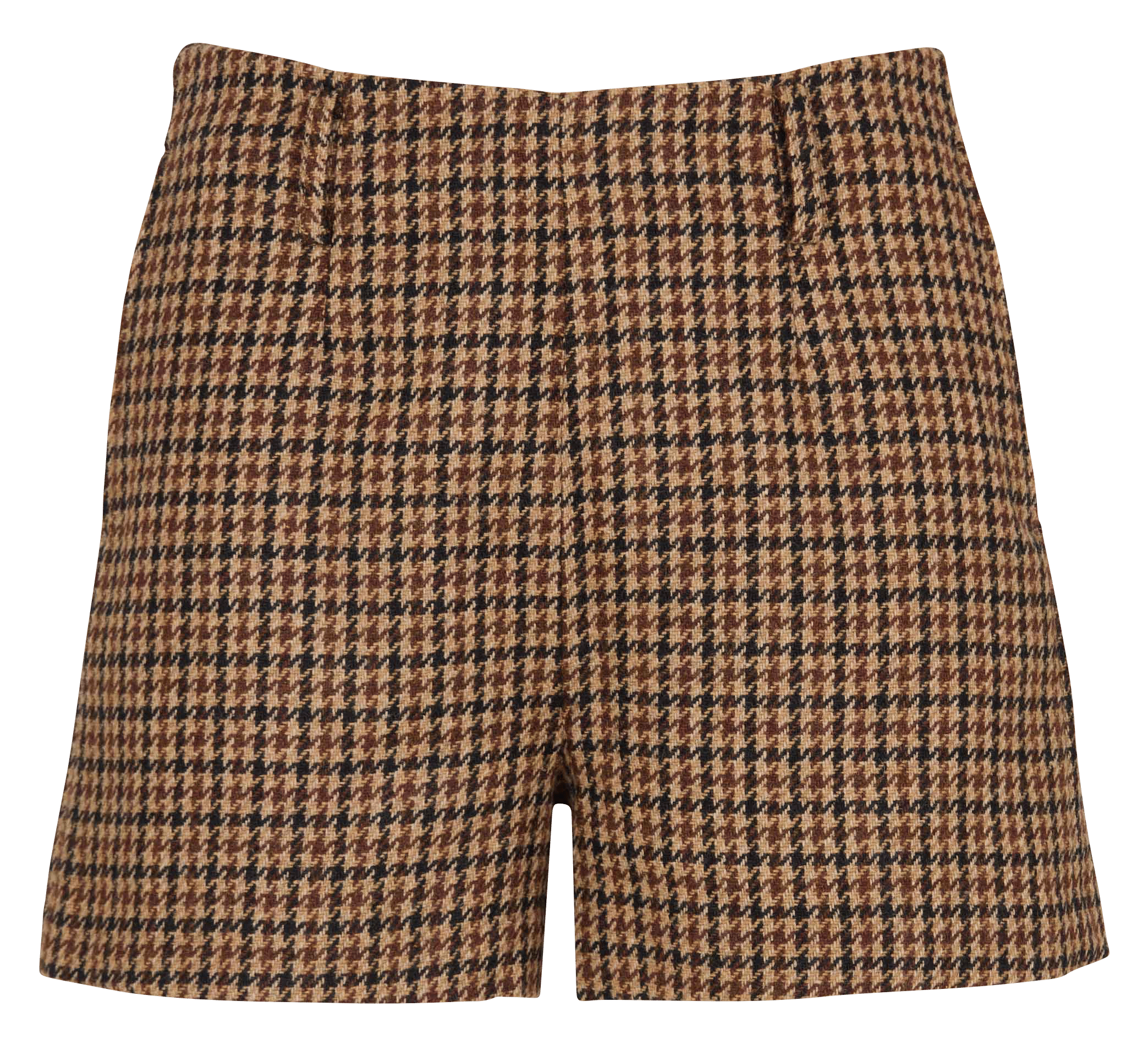 Short court pied de poule  KOOKAI Marron
