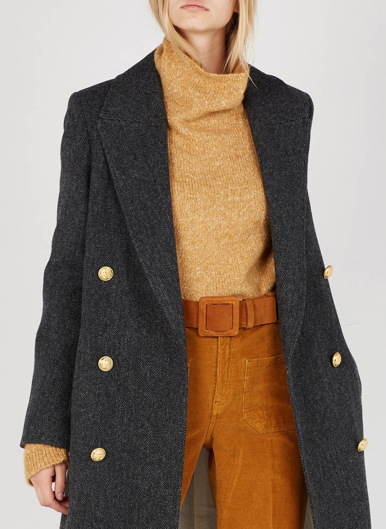 Leren riem met gesp BA&SH Bruin