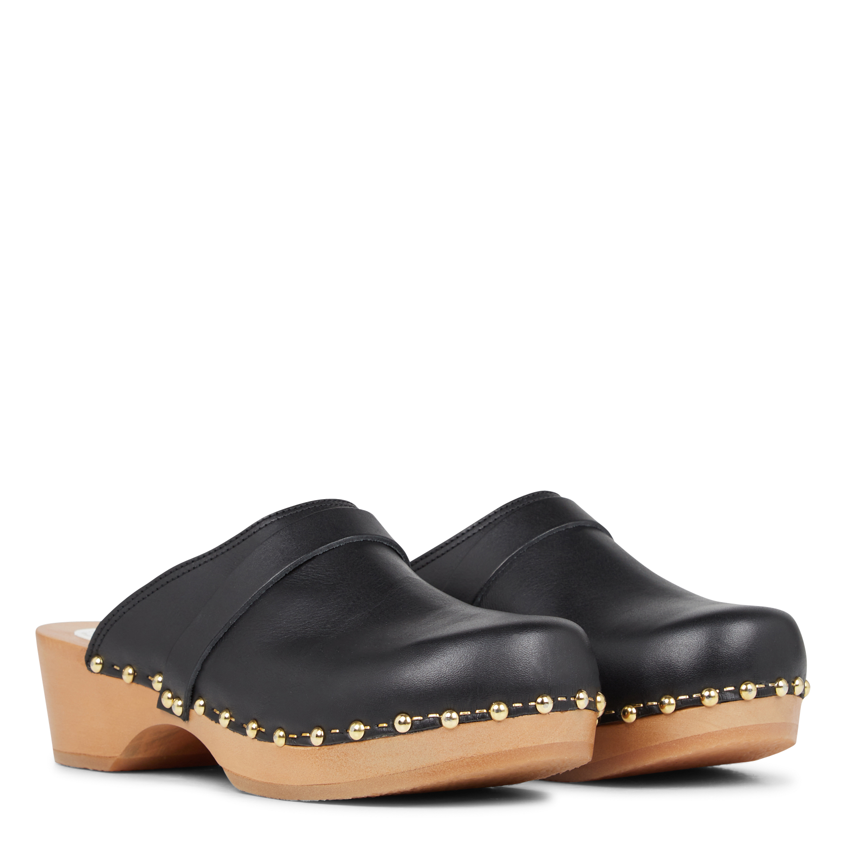 Leder-clogs Noir Sabots Youyou - Damen | Place des Tendances
