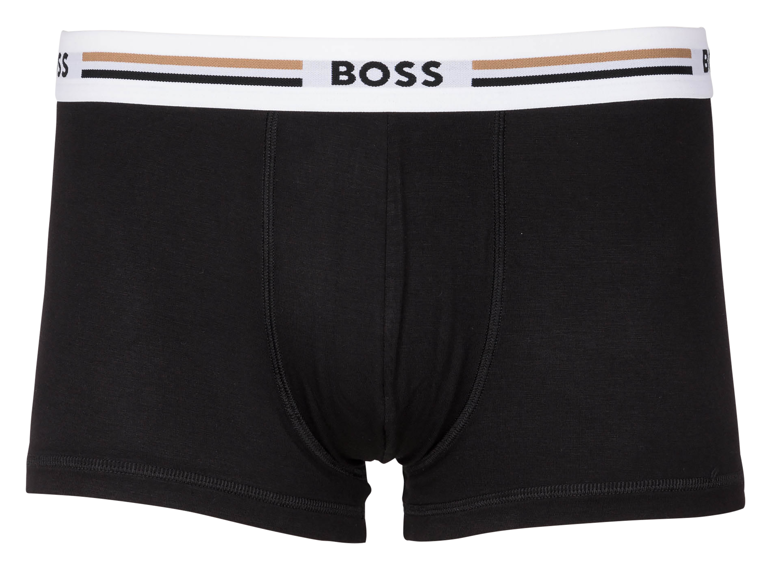 Pack of three standard-fit cotton trunks BOSS Black