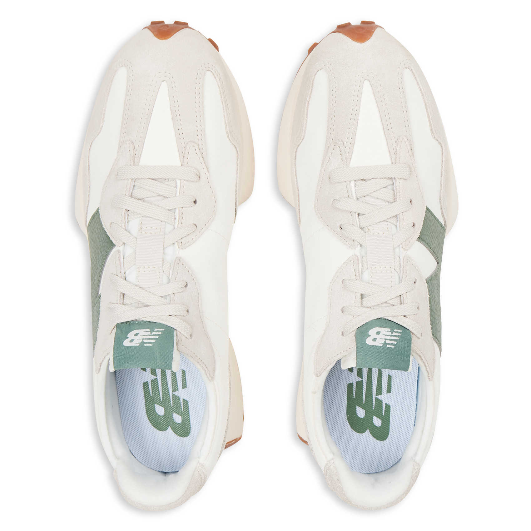 Low-top leather trainers NEW BALANCE Beige