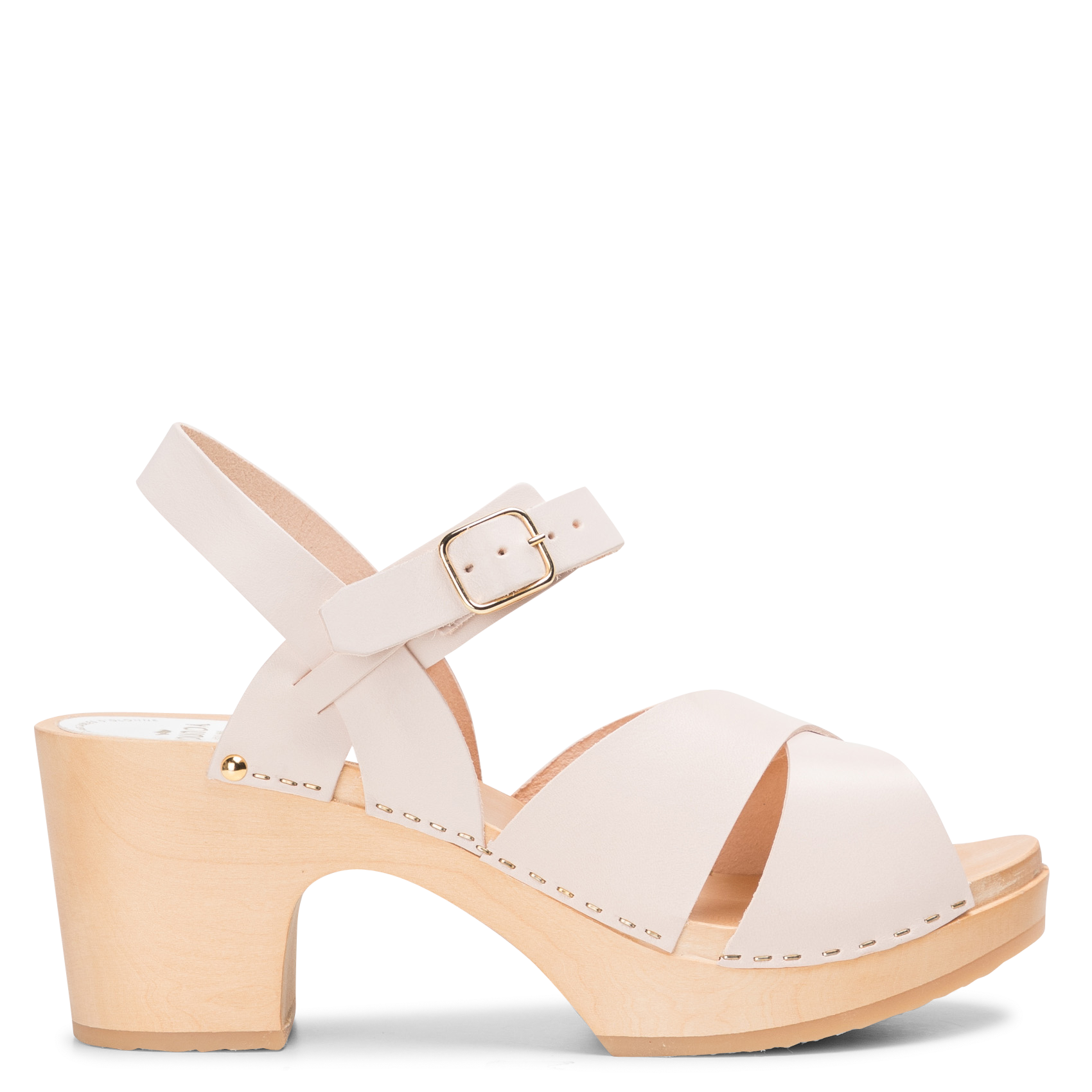 Leren klompen met hak SABOTS YOUYOU