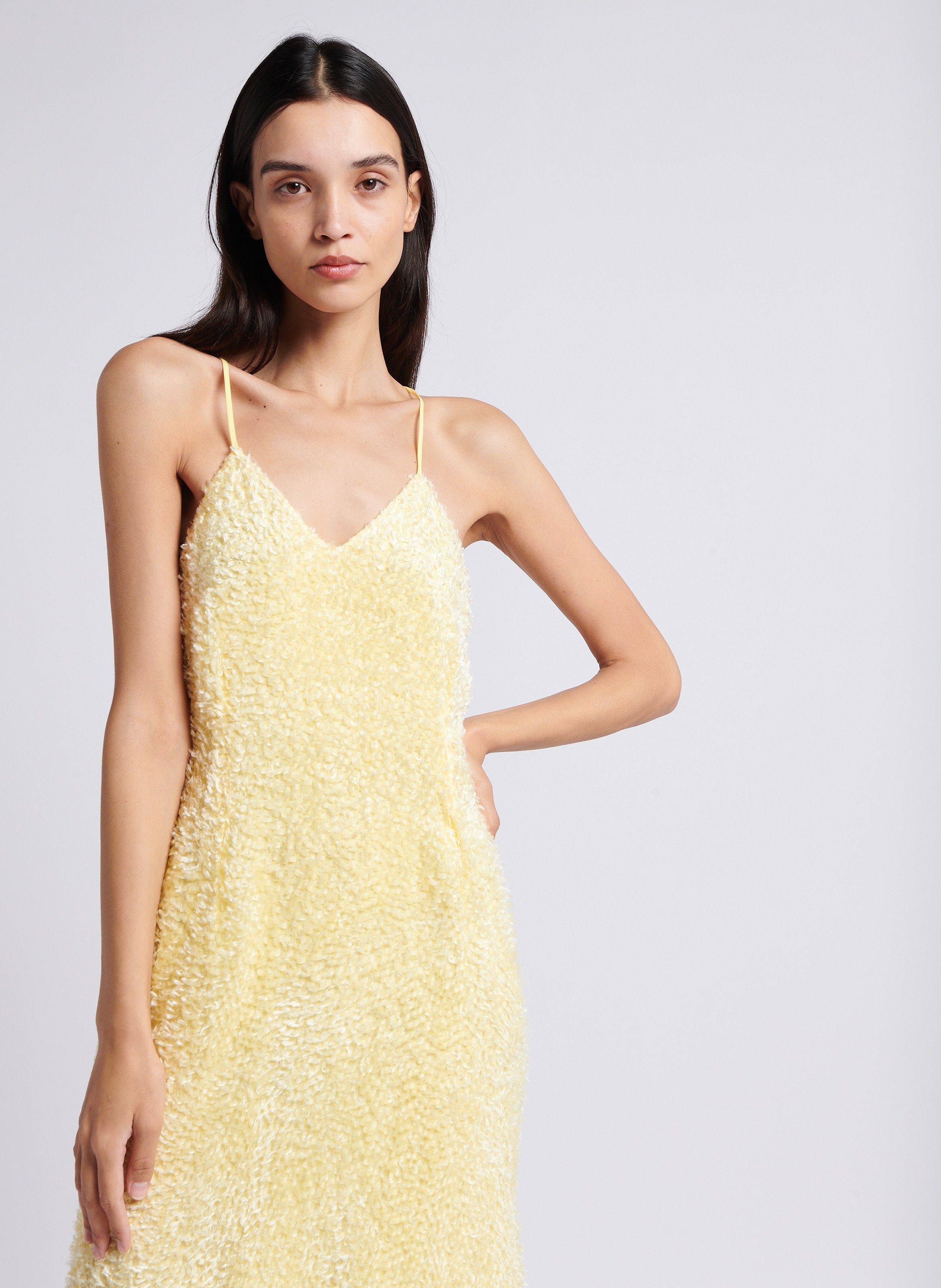 Robe longue col V MARGAUX LONNBERG Jaune