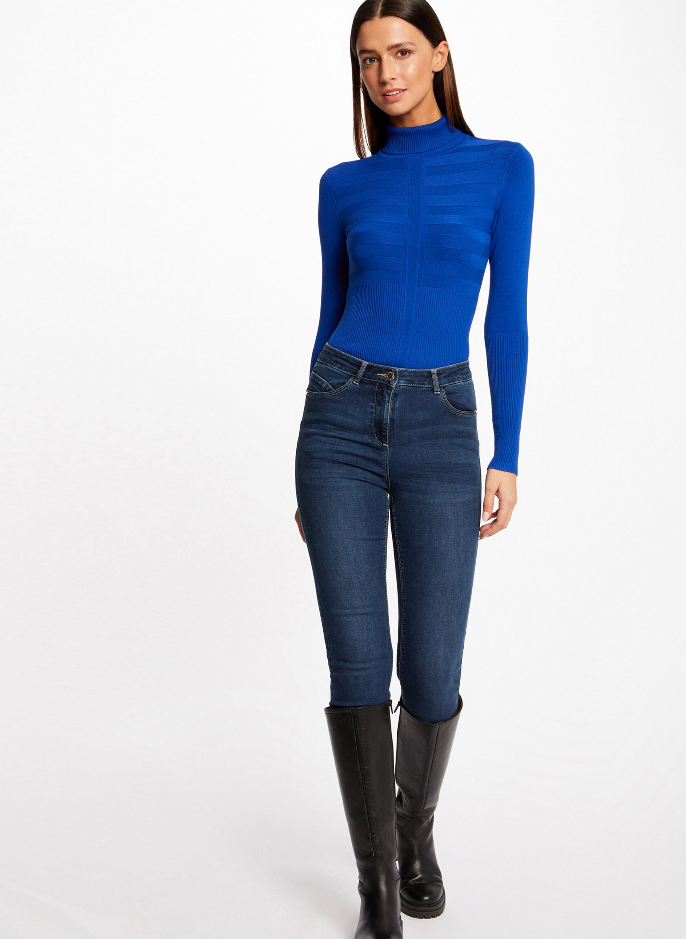 Rollkragenpullover MORGAN Blau