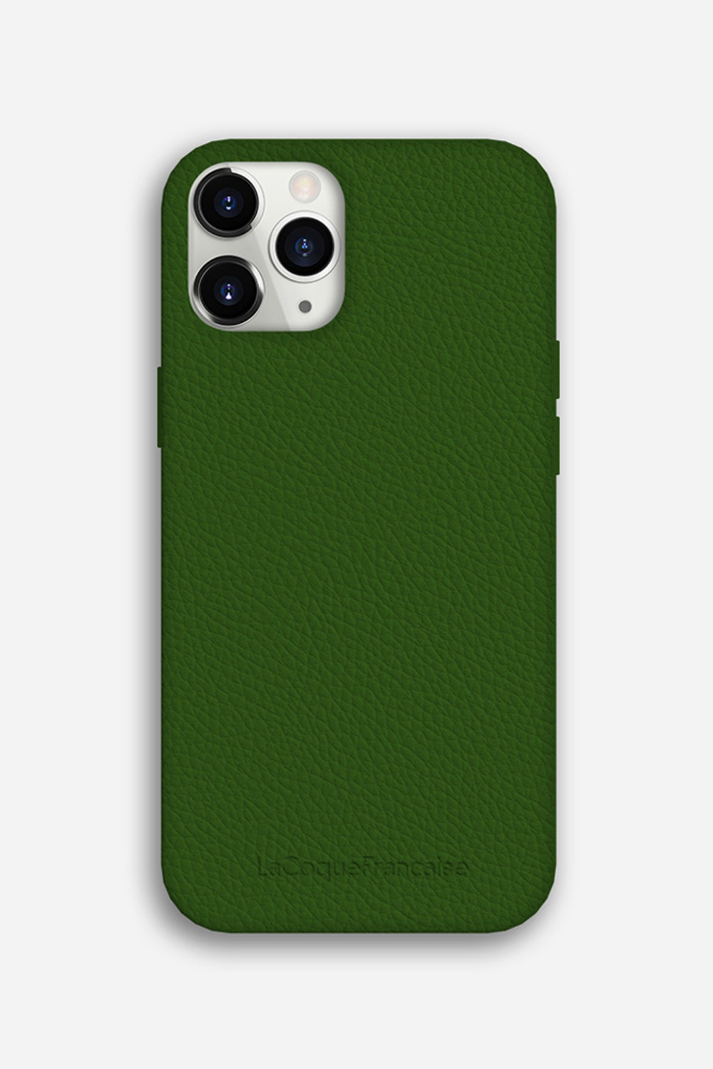 Leather phone case for iPhone 11 Pro Max LA COQUE FRANCAISE Green
