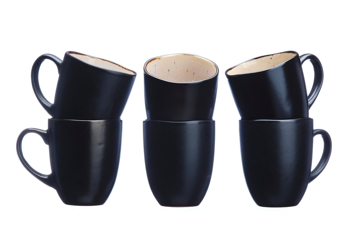 Iris mug 40cl - 6 pieces - ivory white BJORN White