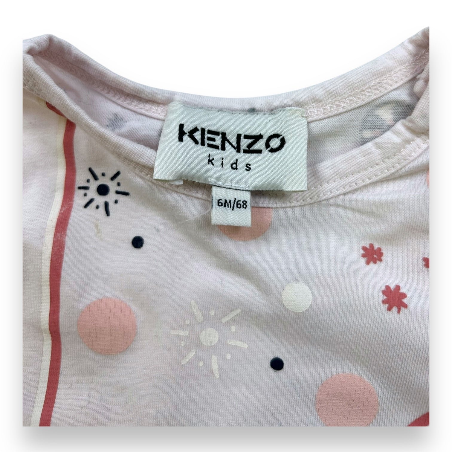 Pink baby T-shirt - 6 months KENZO - SECONDE MAIN Pink