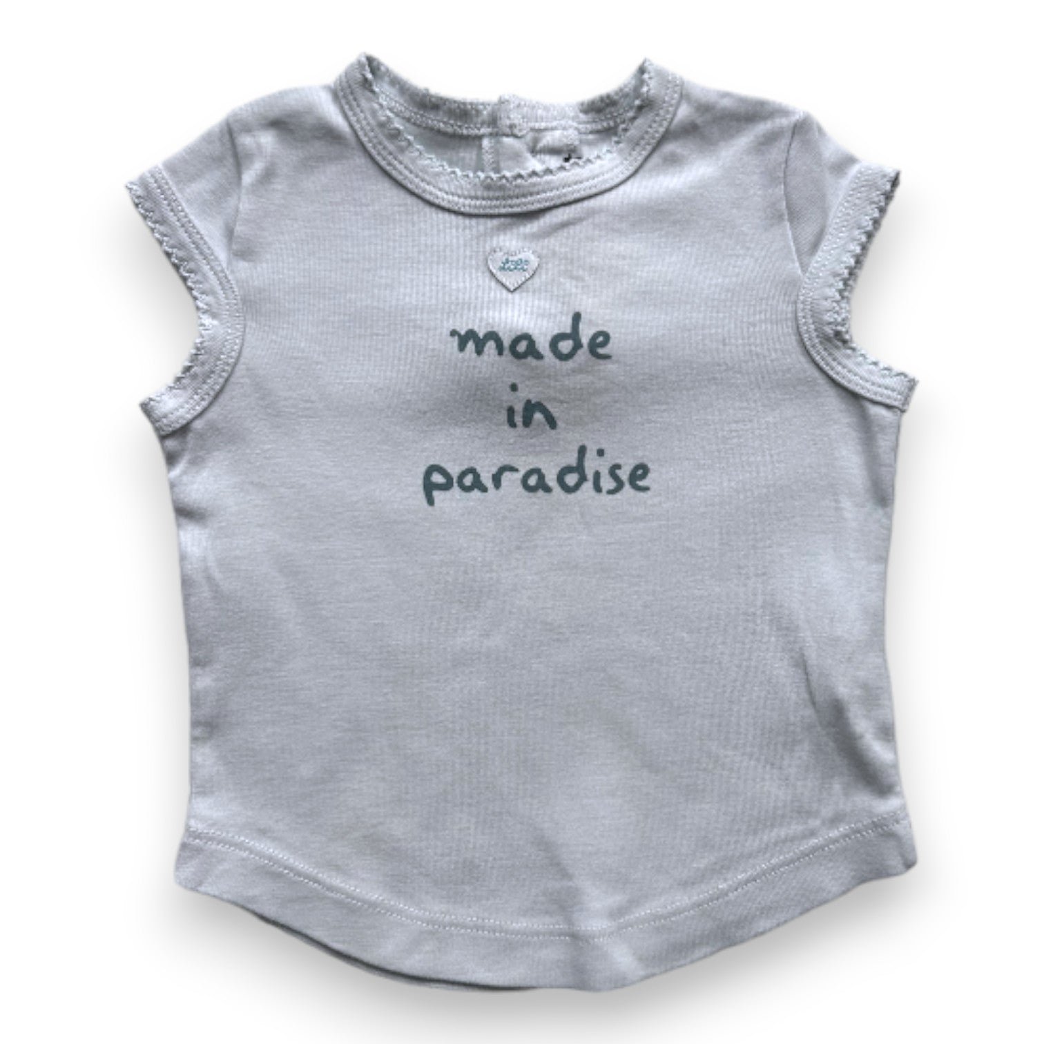 Blue baby T-shirt - 12 months LILI GAUFRETTE - Seconde Main Blue