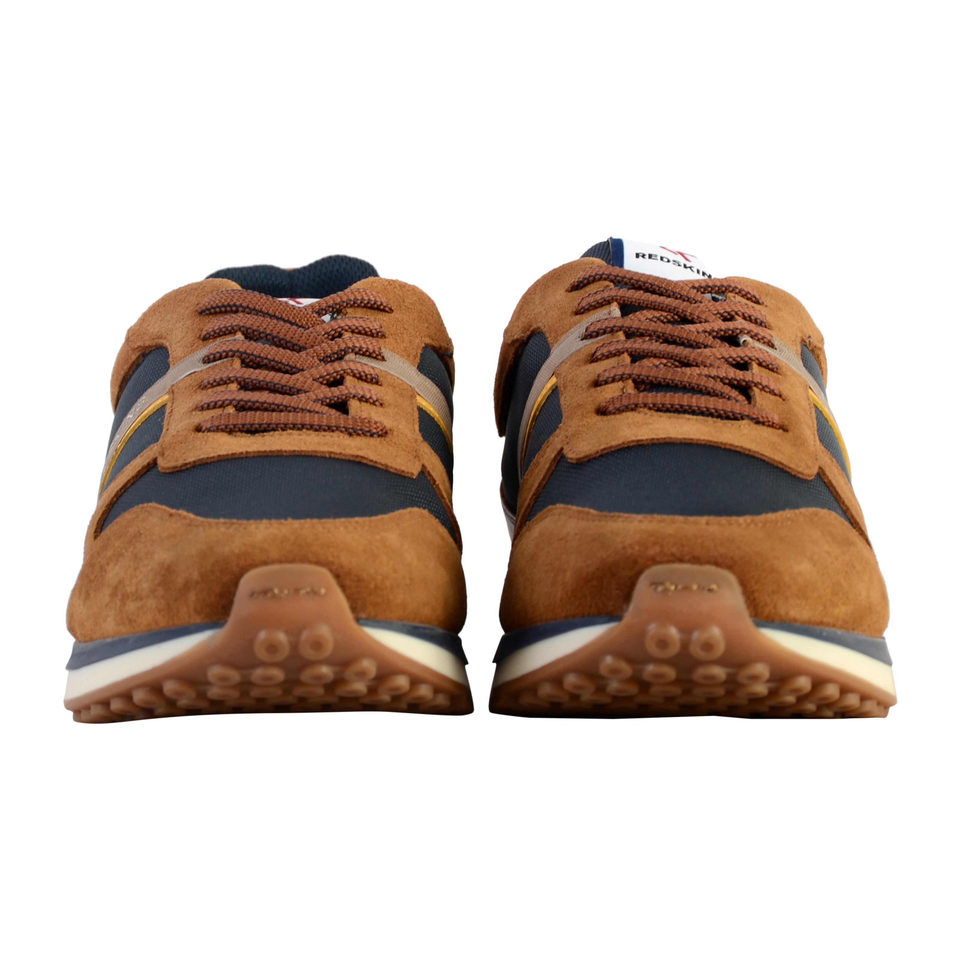 Island low-top leather sneakers REDSKINS Brown