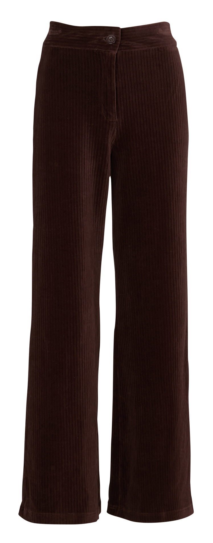 Pantalon droit en coton mélangé NICE THINGS Marron