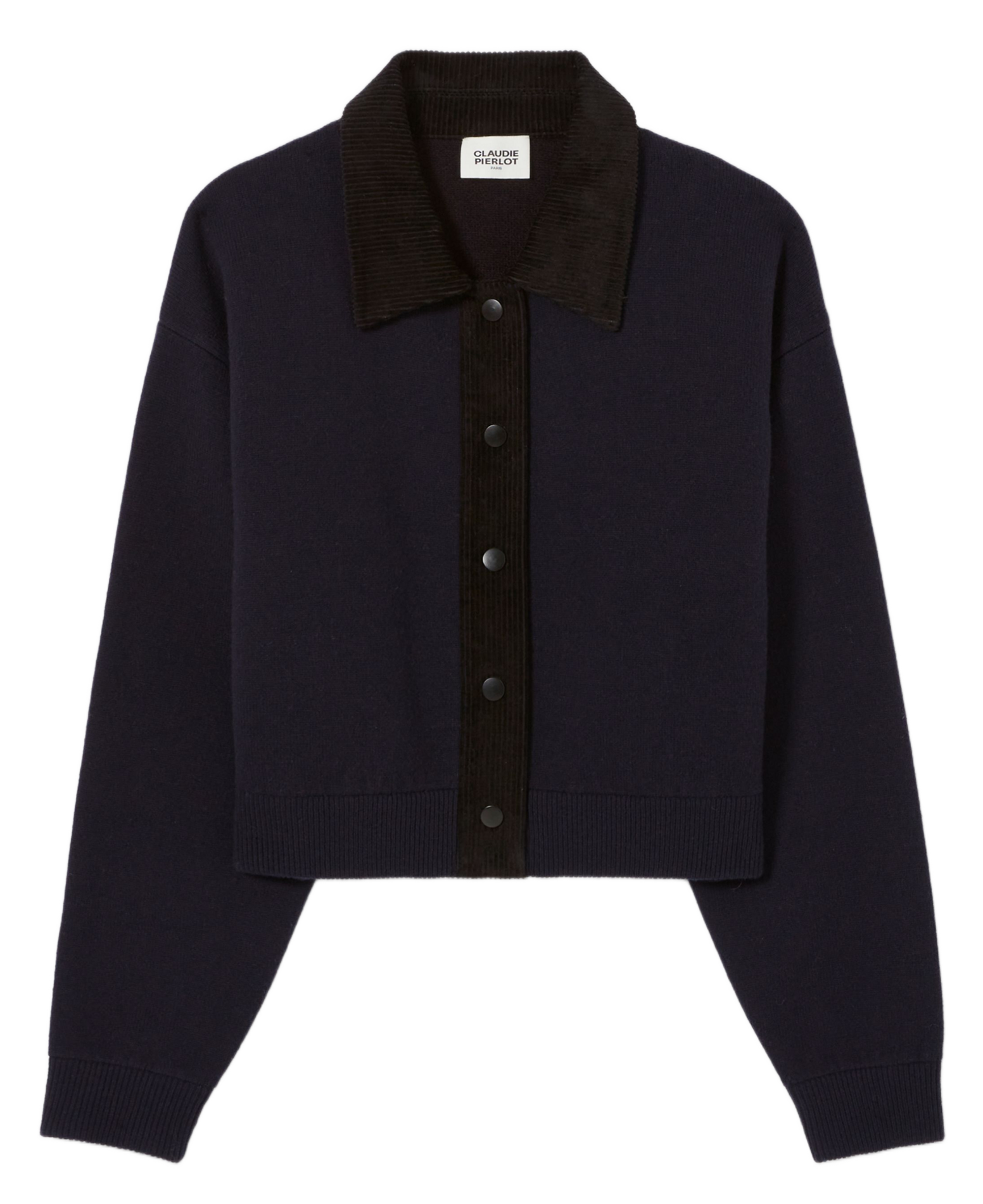 Cardigan court boutonné en laine CLAUDIE PIERLOT Multicolore