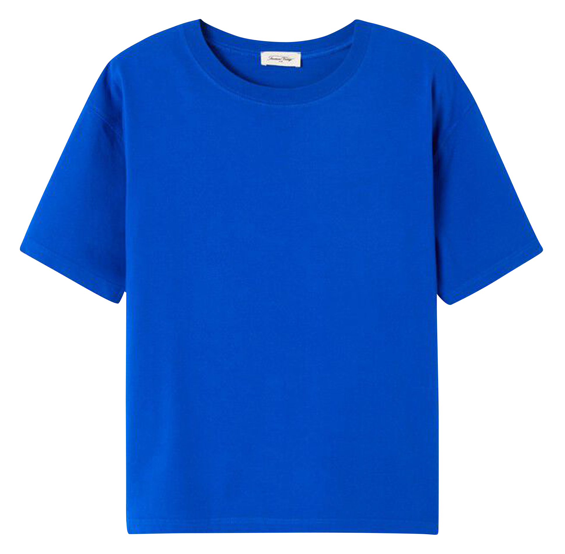 Tee-shirt ample col rond en coton  AMERICAN VINTAGE Bleu