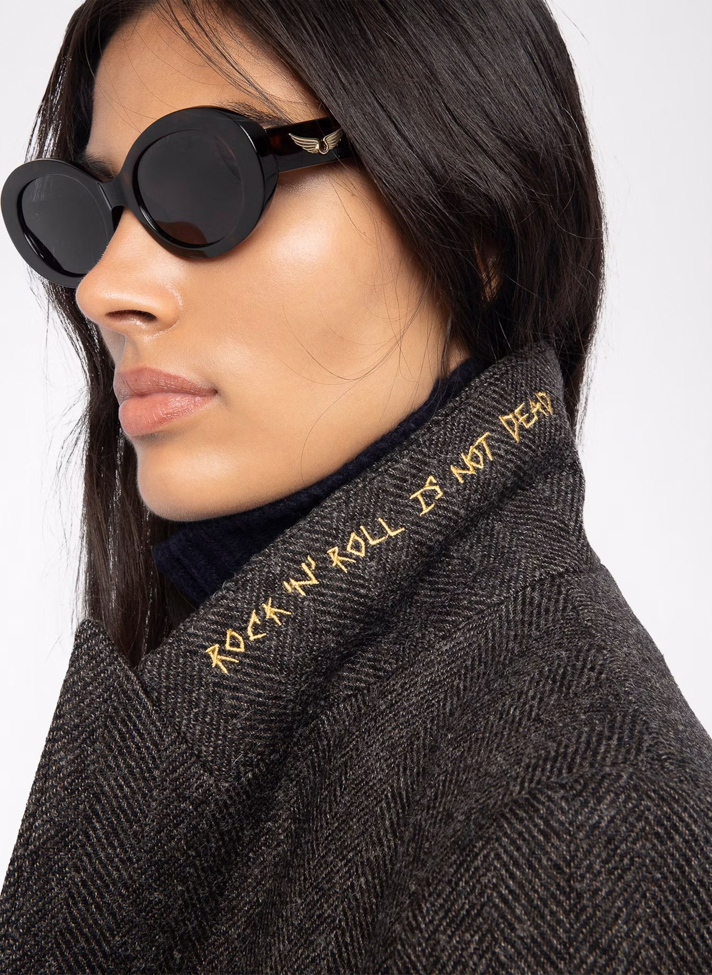 Cappotto con revers in misto lana ZADIG&VOLTAIRE Marrone