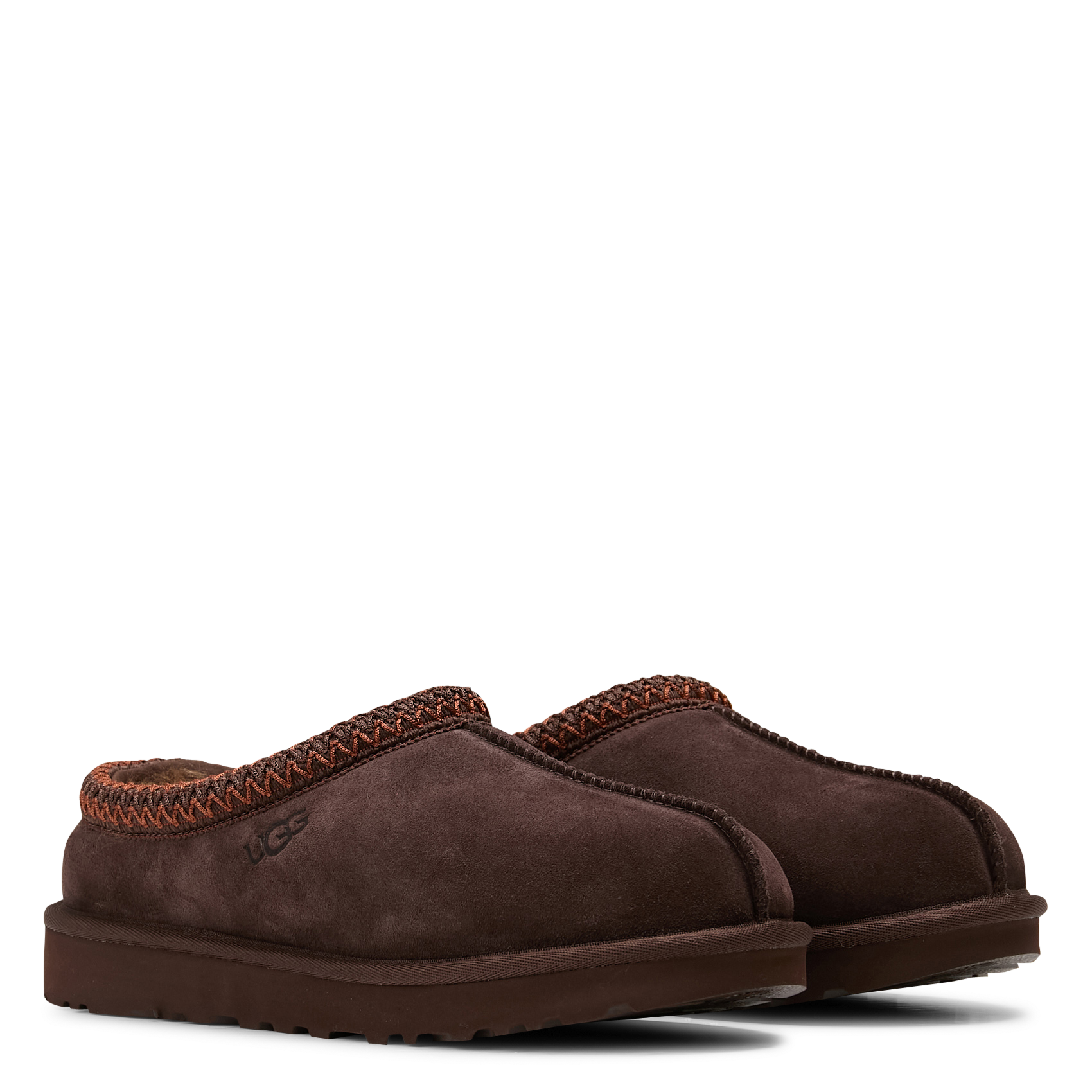 Deels leren klompen UGG Bruin