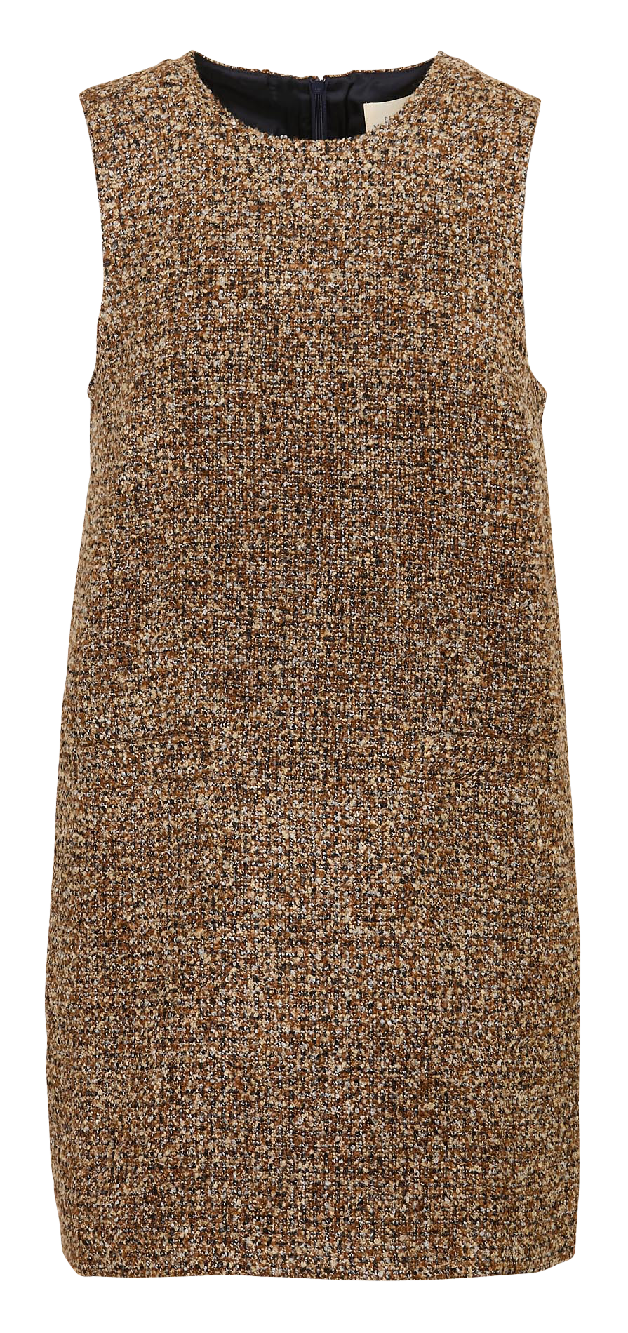 Short straight tweed dress PETITE MENDIGOTE Multicolored