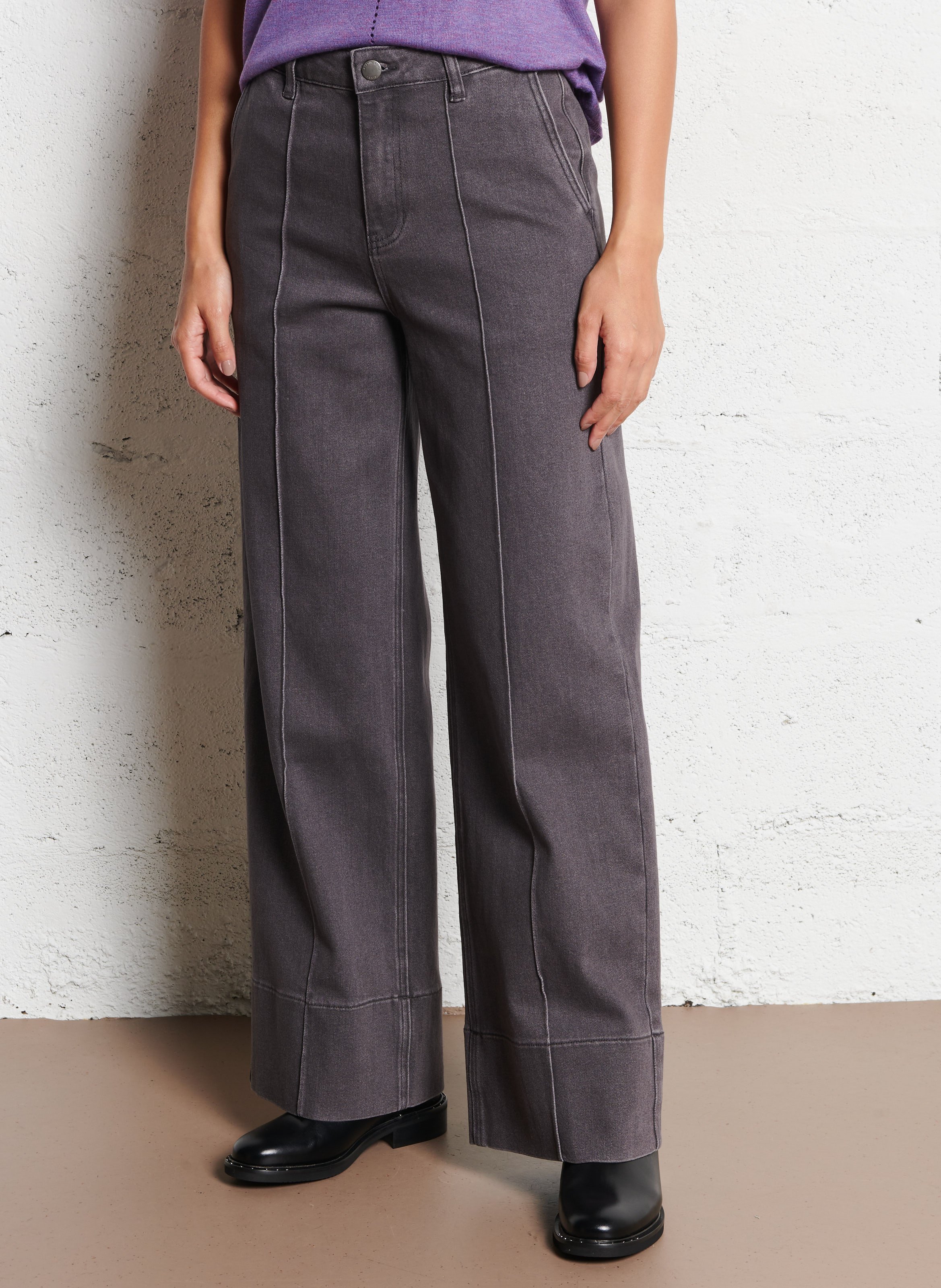 Jean large LA PETITE ETOILE Gris