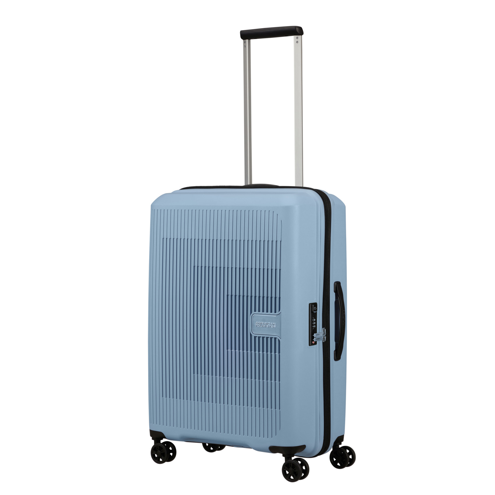 Aerostep 4-wheel suitcase size M AMERICAN TOURISTER Grey