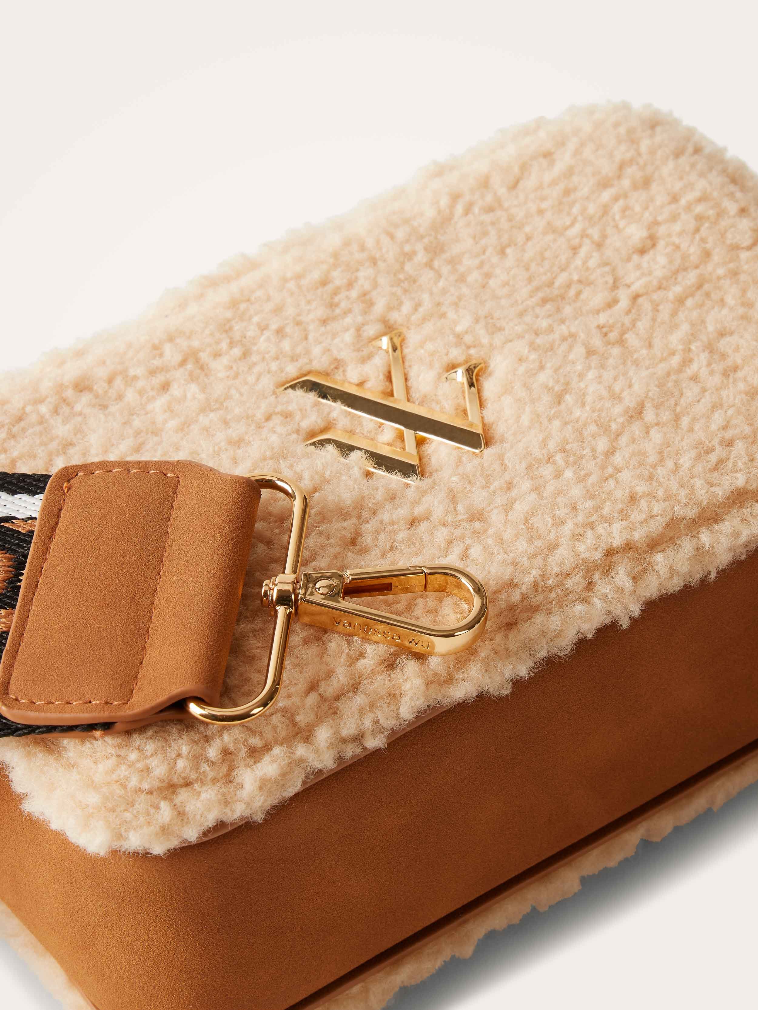 Python print crossbody bag VANESSA WU Beige