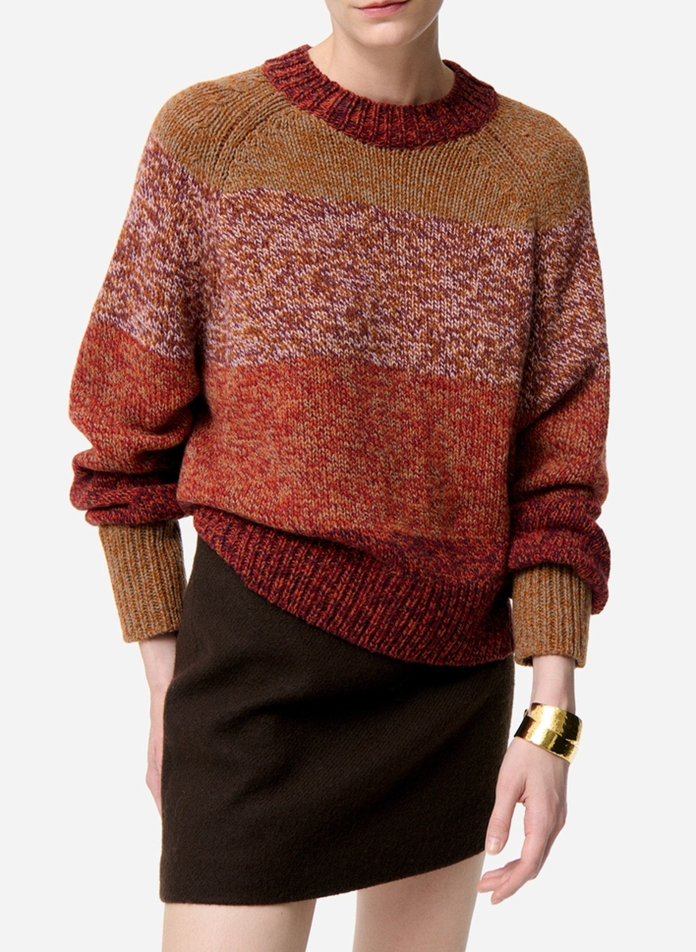 Straight Striped Knit Sweater VANESSA BRUNO Multicolored