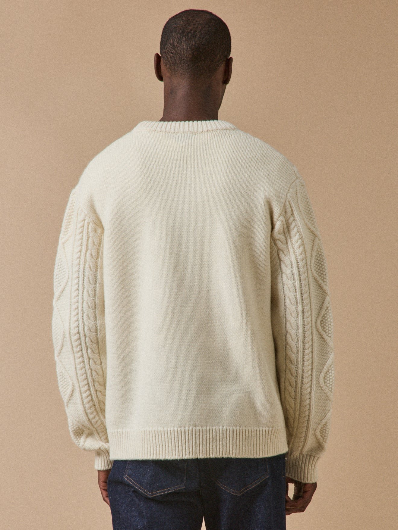 Woolen twisted sweater CYRILLUS White