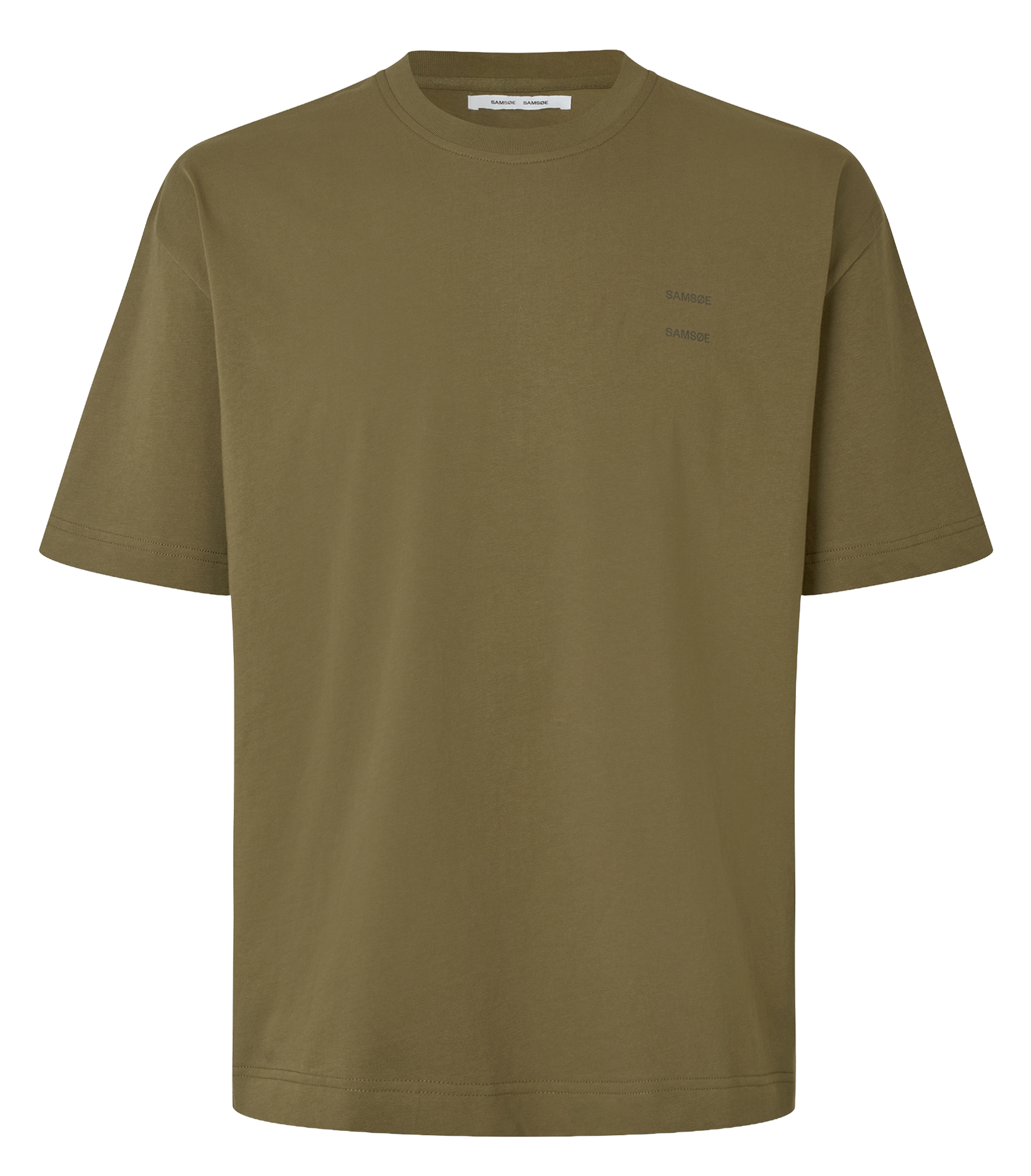 Tee-shirt col rond regular-fit sérigraphié en coton bio SAMSOE SAMSOE