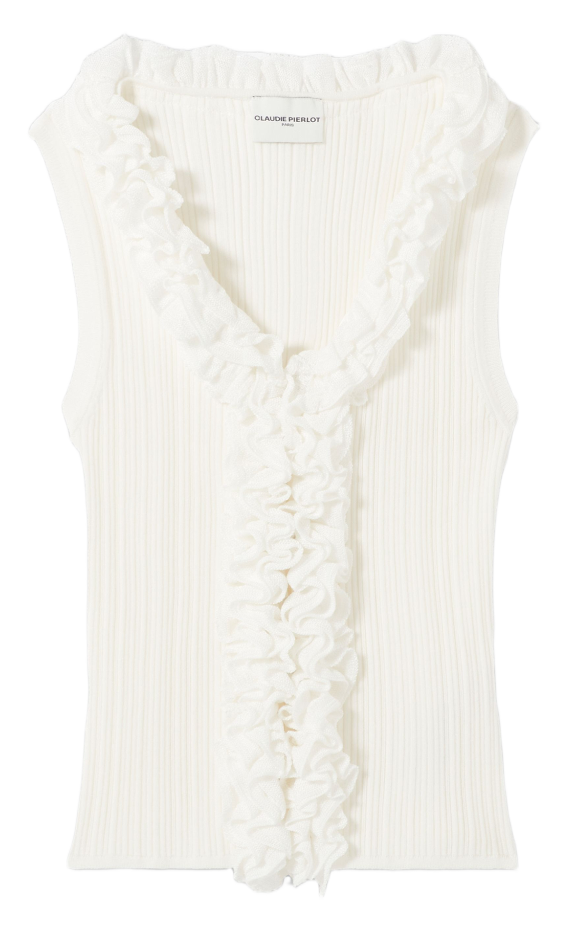 Top met ruches CLAUDIE PIERLOT Wit