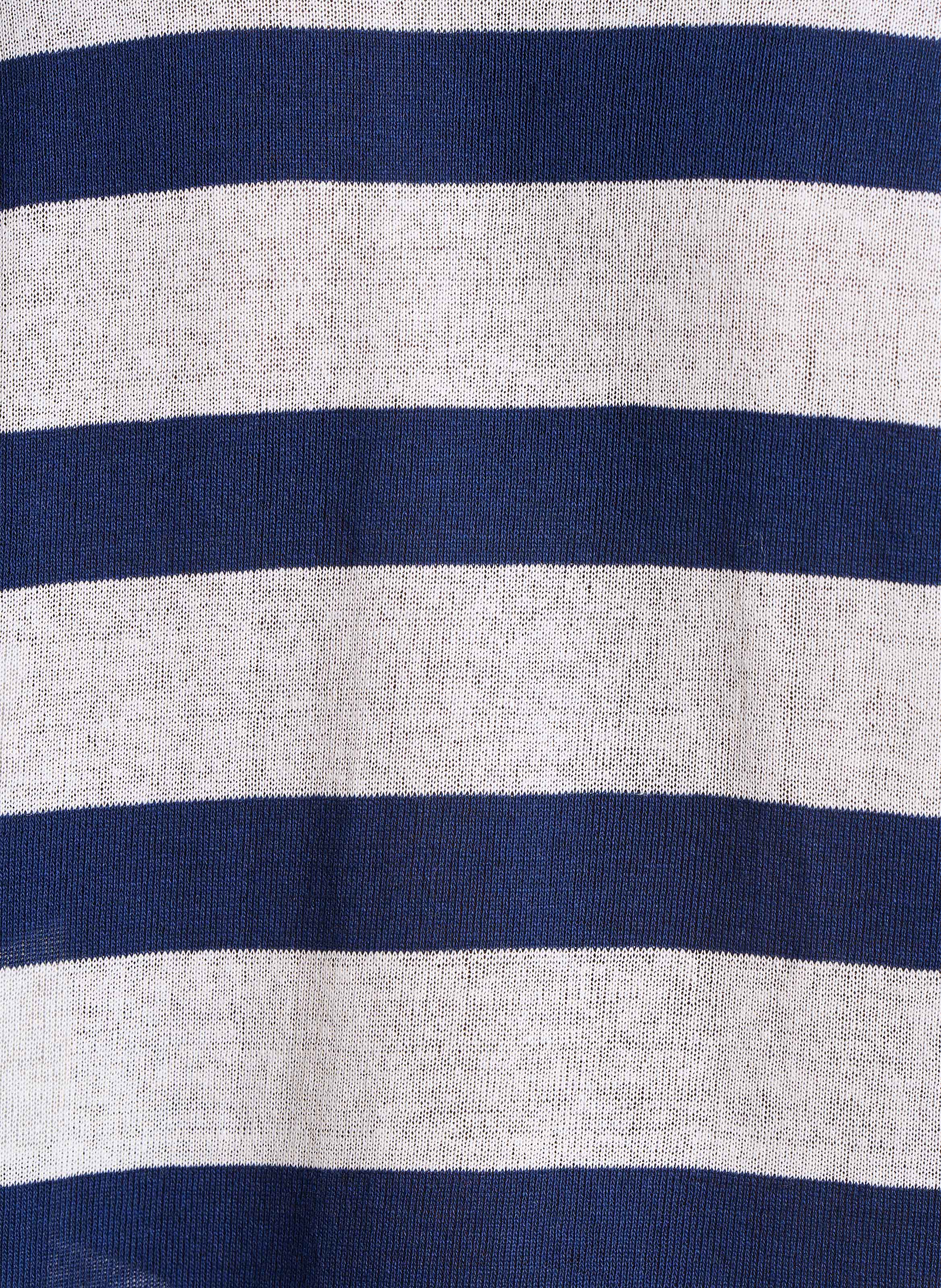 Pull oversize en coton recyclé mélangé LA FEE MARABOUTEE Blue