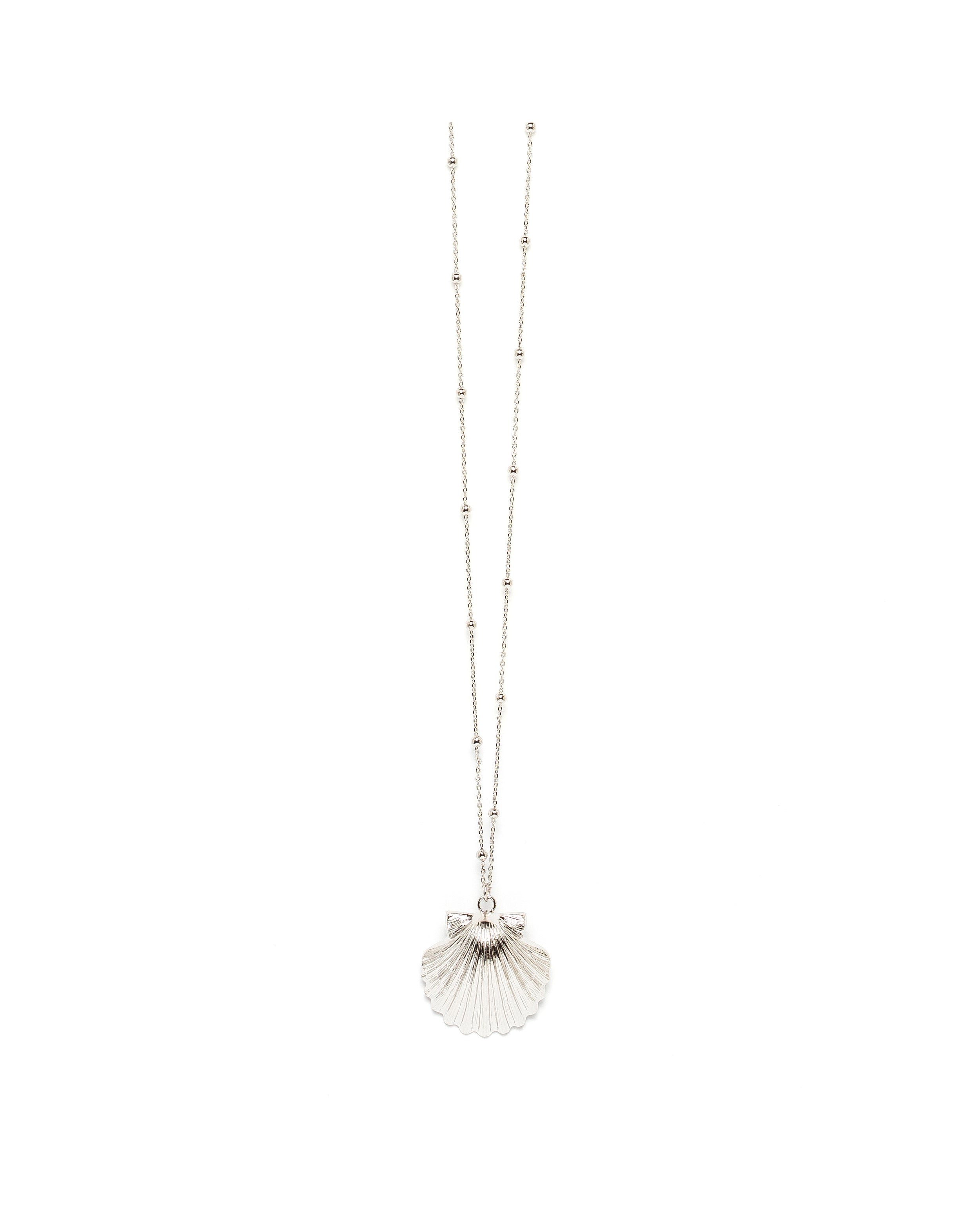 Long gold-plated shell necklace MONSIEUR SIMONE Silver
