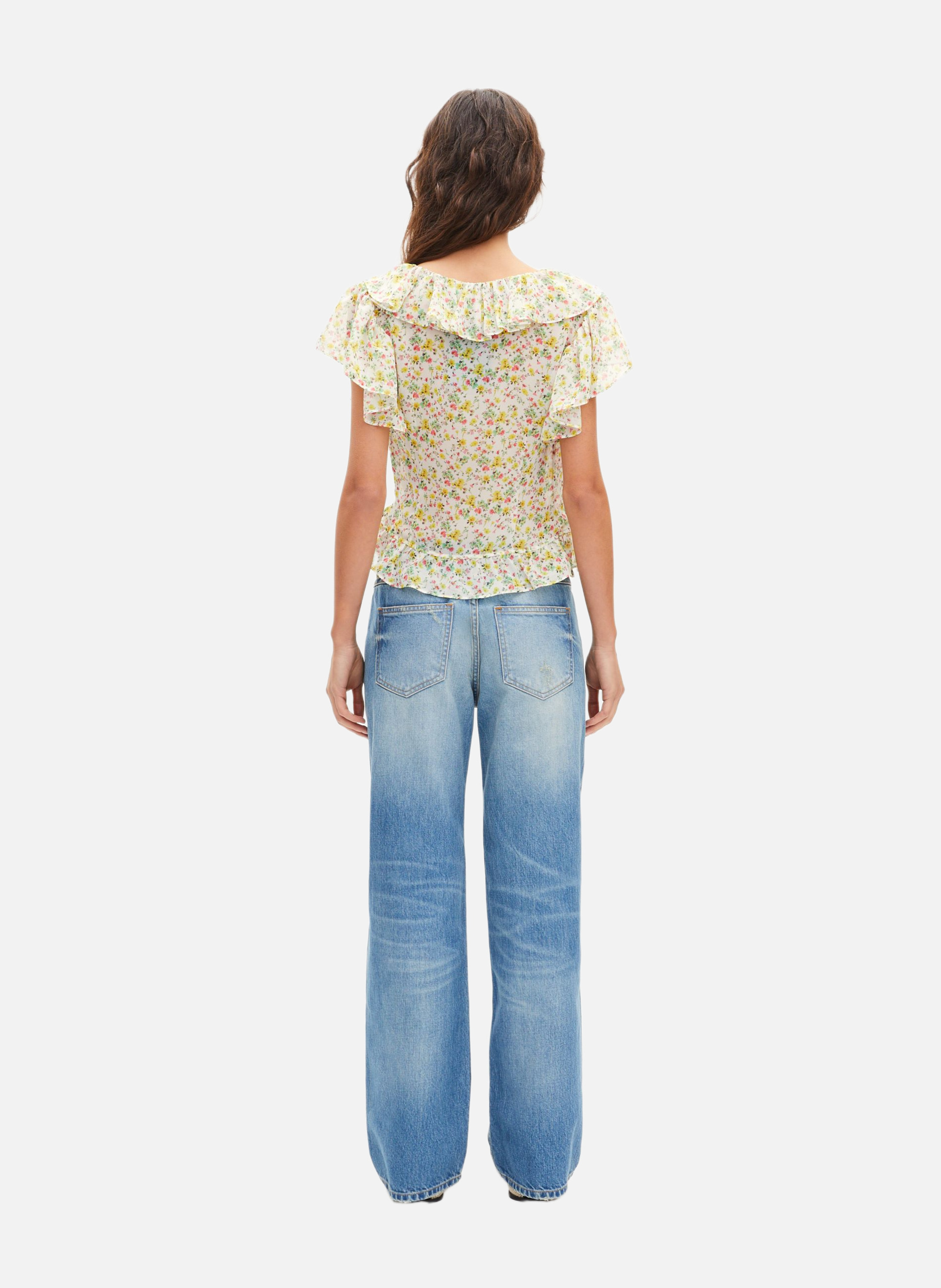 Floral printed ruffled top THE KOOPLES White