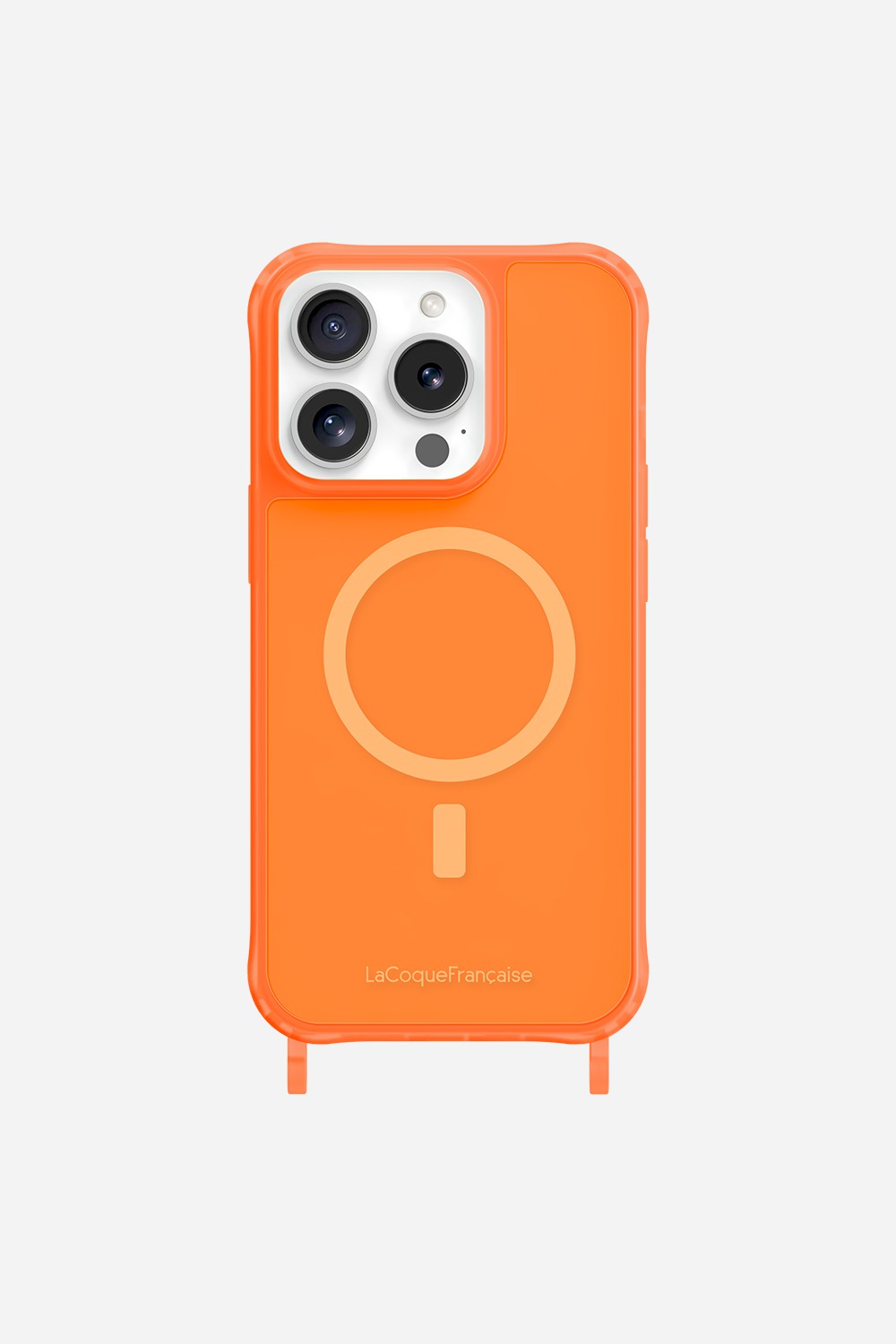 Magsafe phone case with rings for iPhone 15 Pro LA COQUE FRANCAISE Orange
