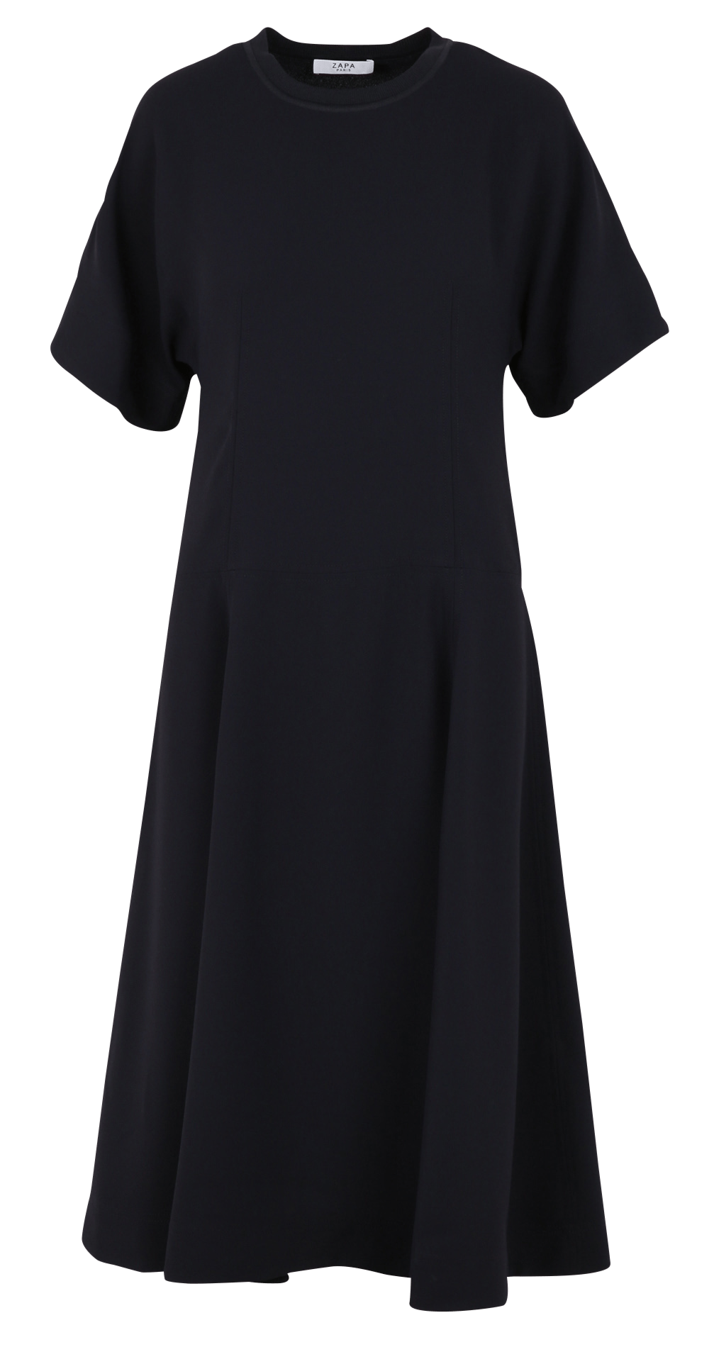 Robe longue col rond  ZAPA Bleu