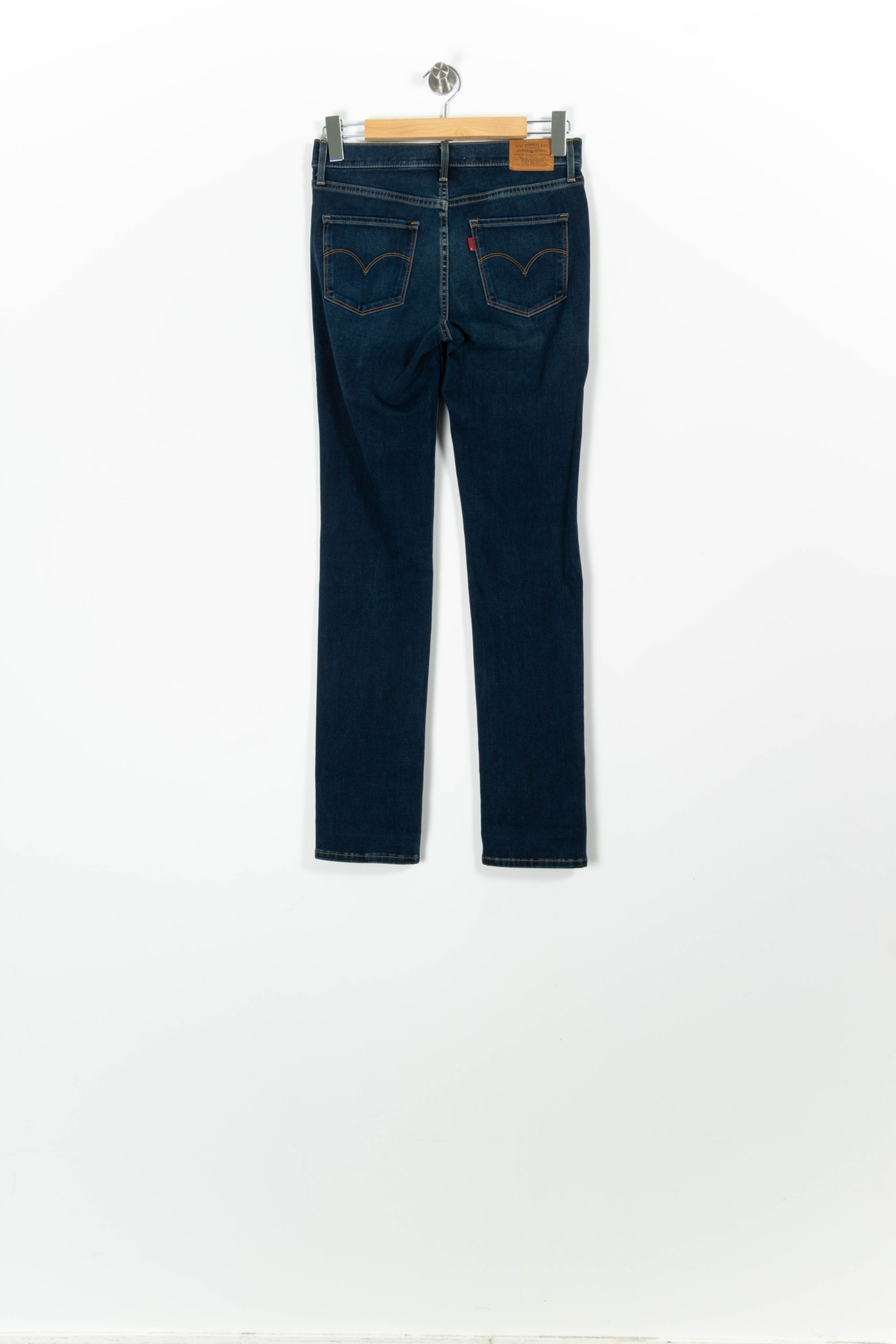 Cropped slim jeans with studs LEVI'S - Seconde main Blue