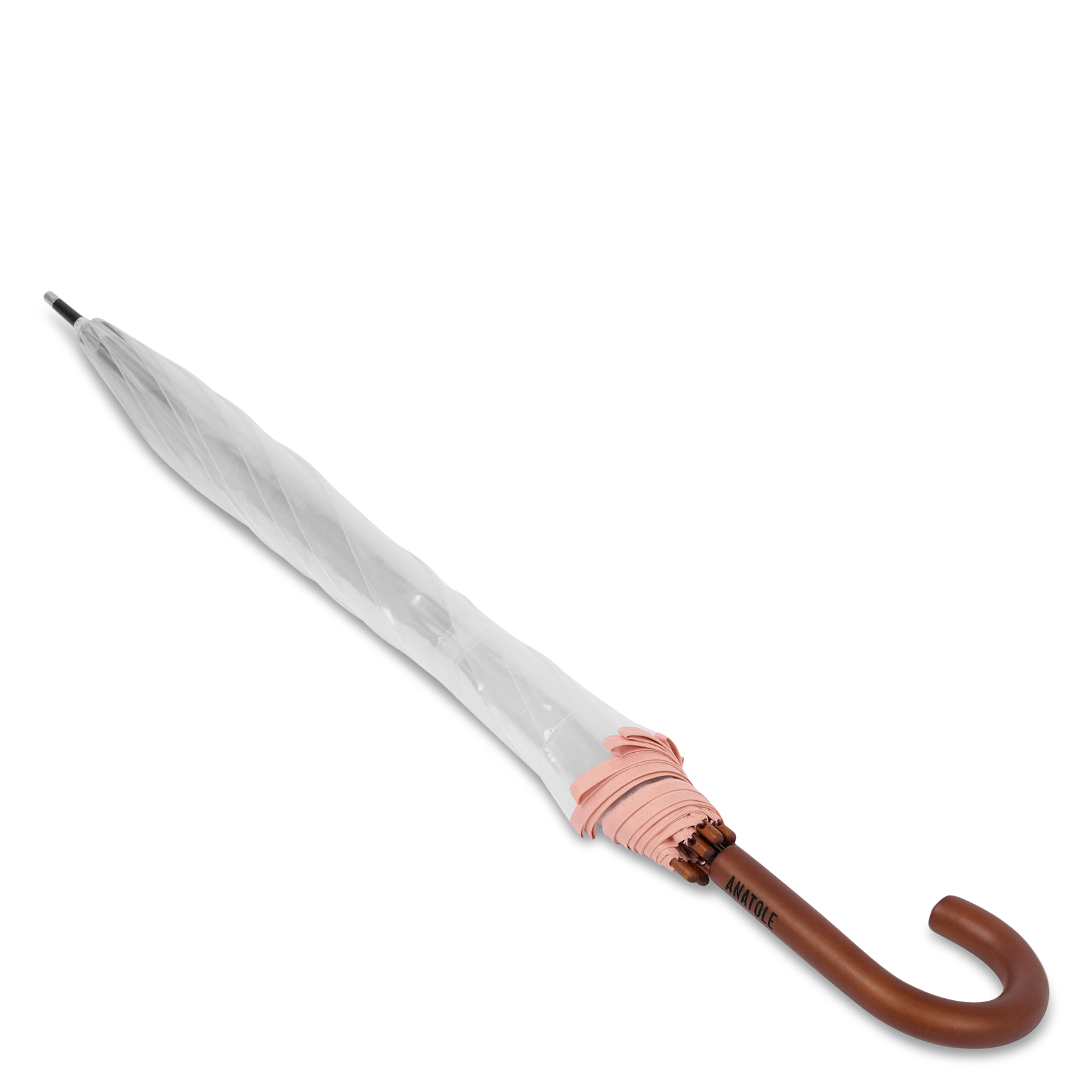 Transparenter Glockenschirm ANATOLE Rosa