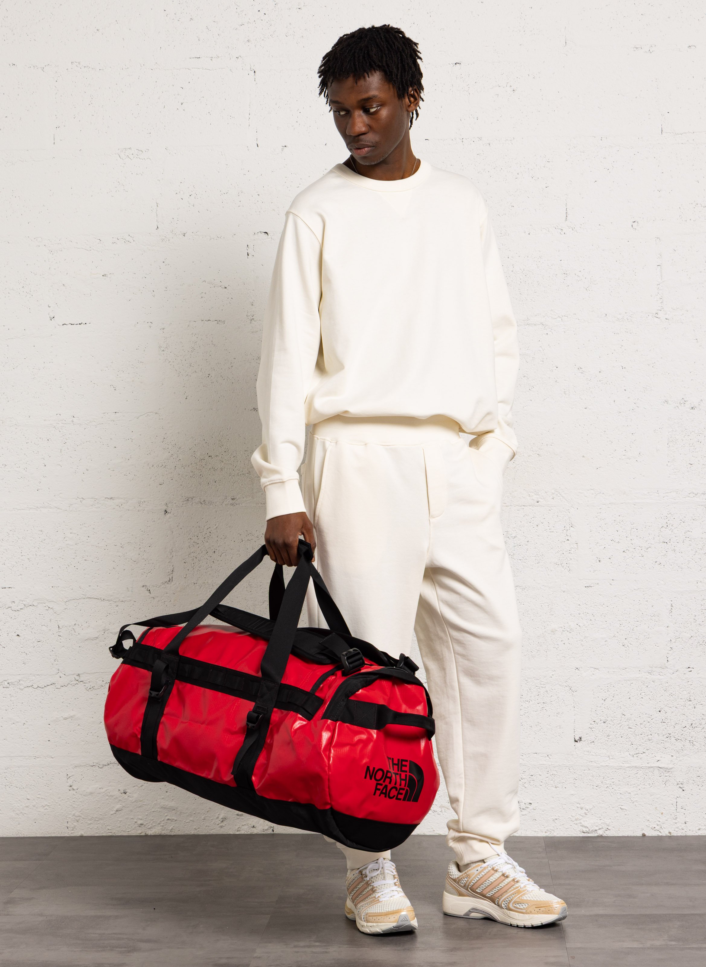 Compact plain travel bag THE NORTH FACE Red