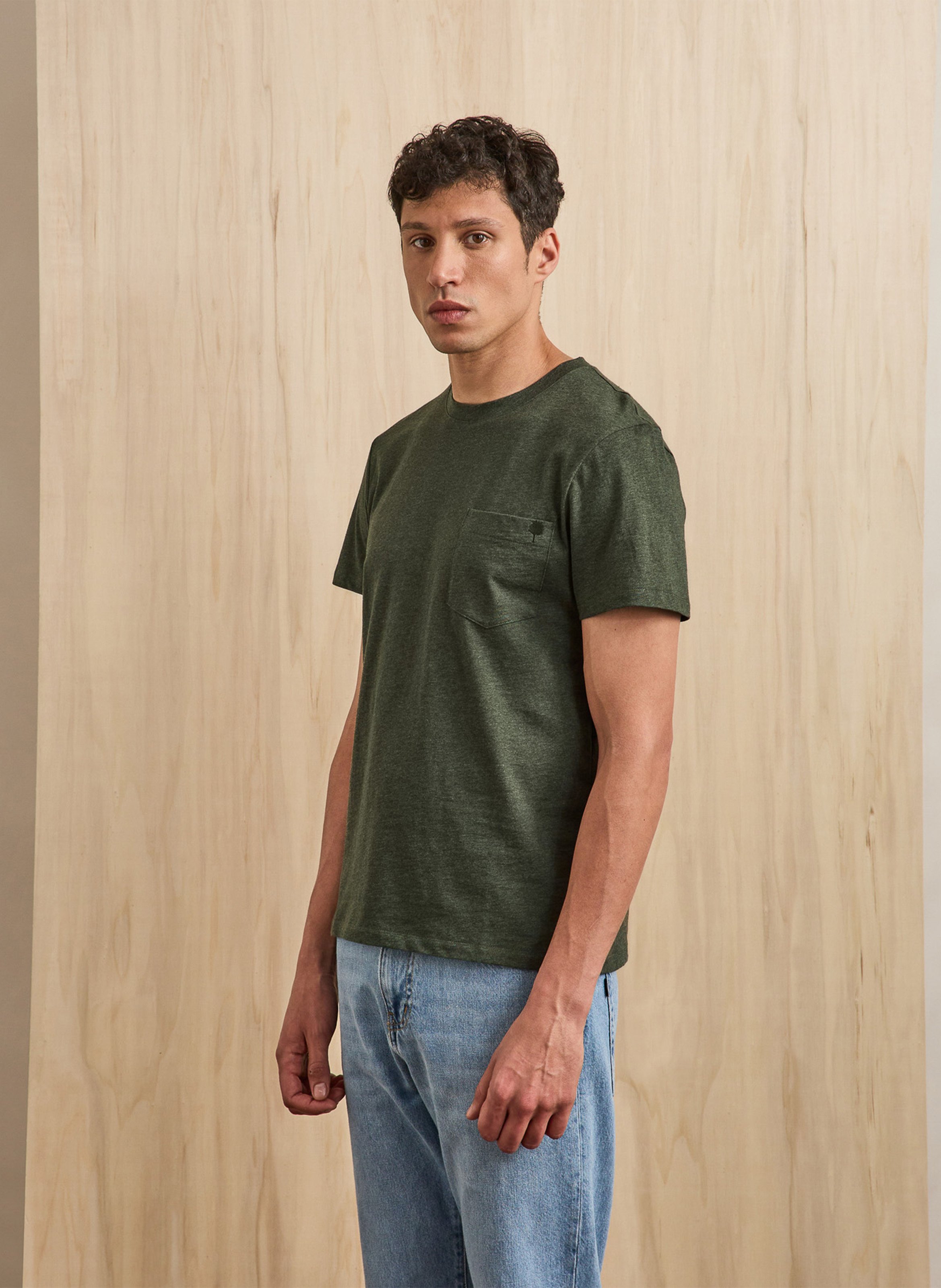 T-shirt met ronde hals - katoenblend FAGUO