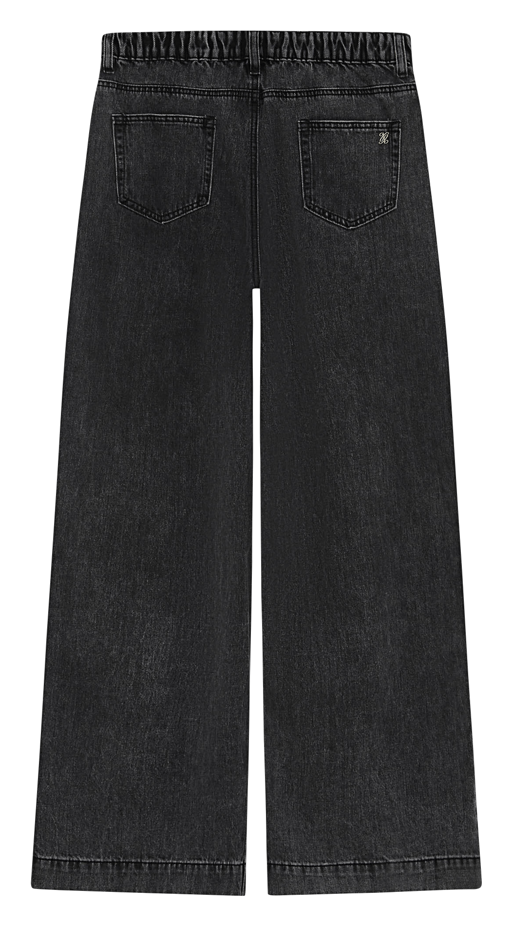 Wide-leg cotton jeans GRACE ET MILA Black