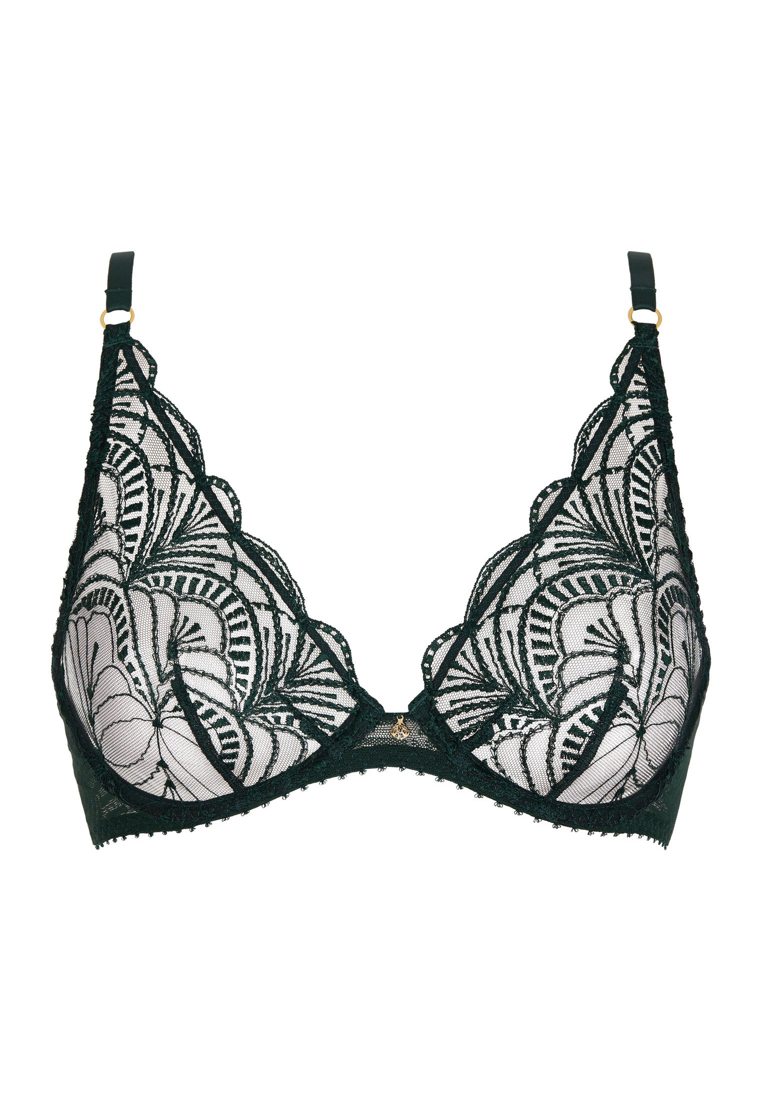 Underwired triangle bra AUBADE Green