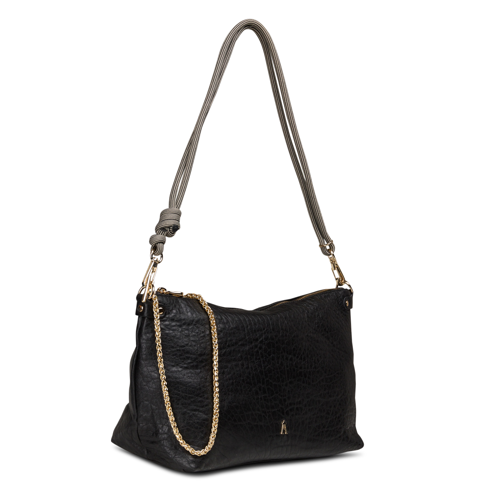 Lamsleren schoudertas | Zwart CRAIE STUDIO Dames
