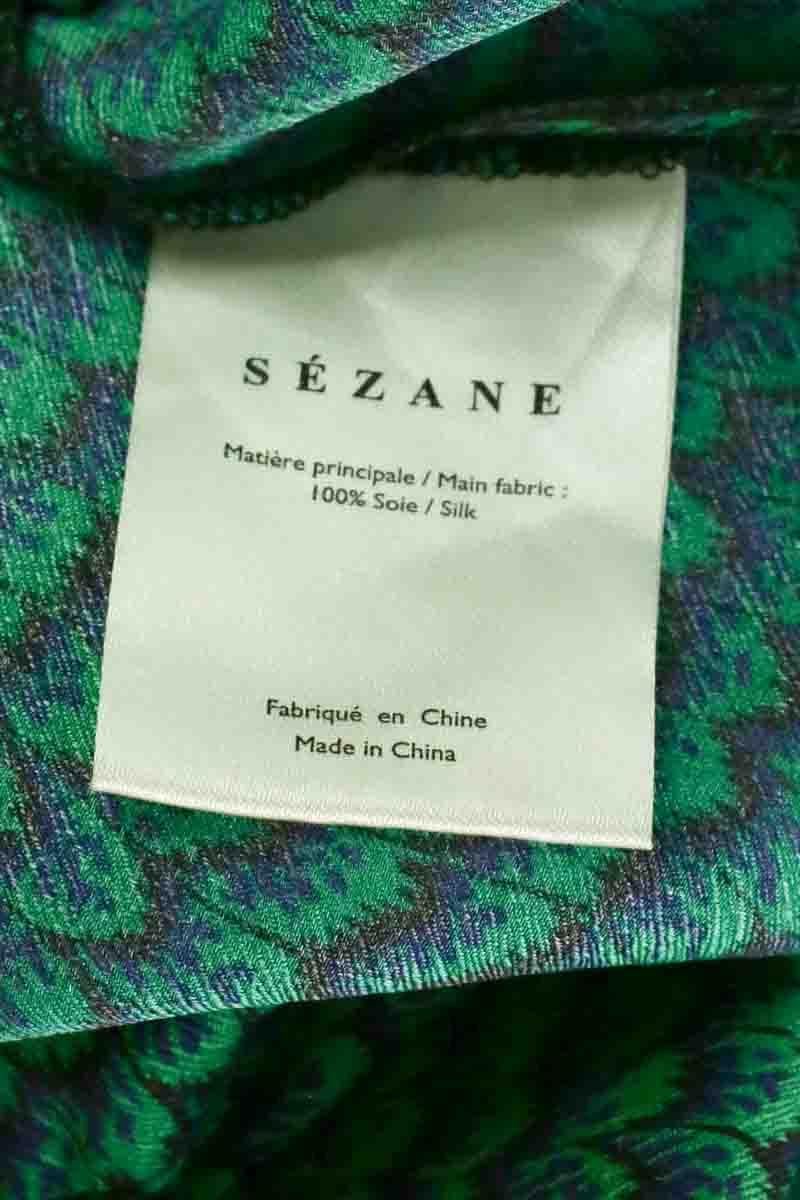 Straight-leg pants SEZANE - Seconde main Green