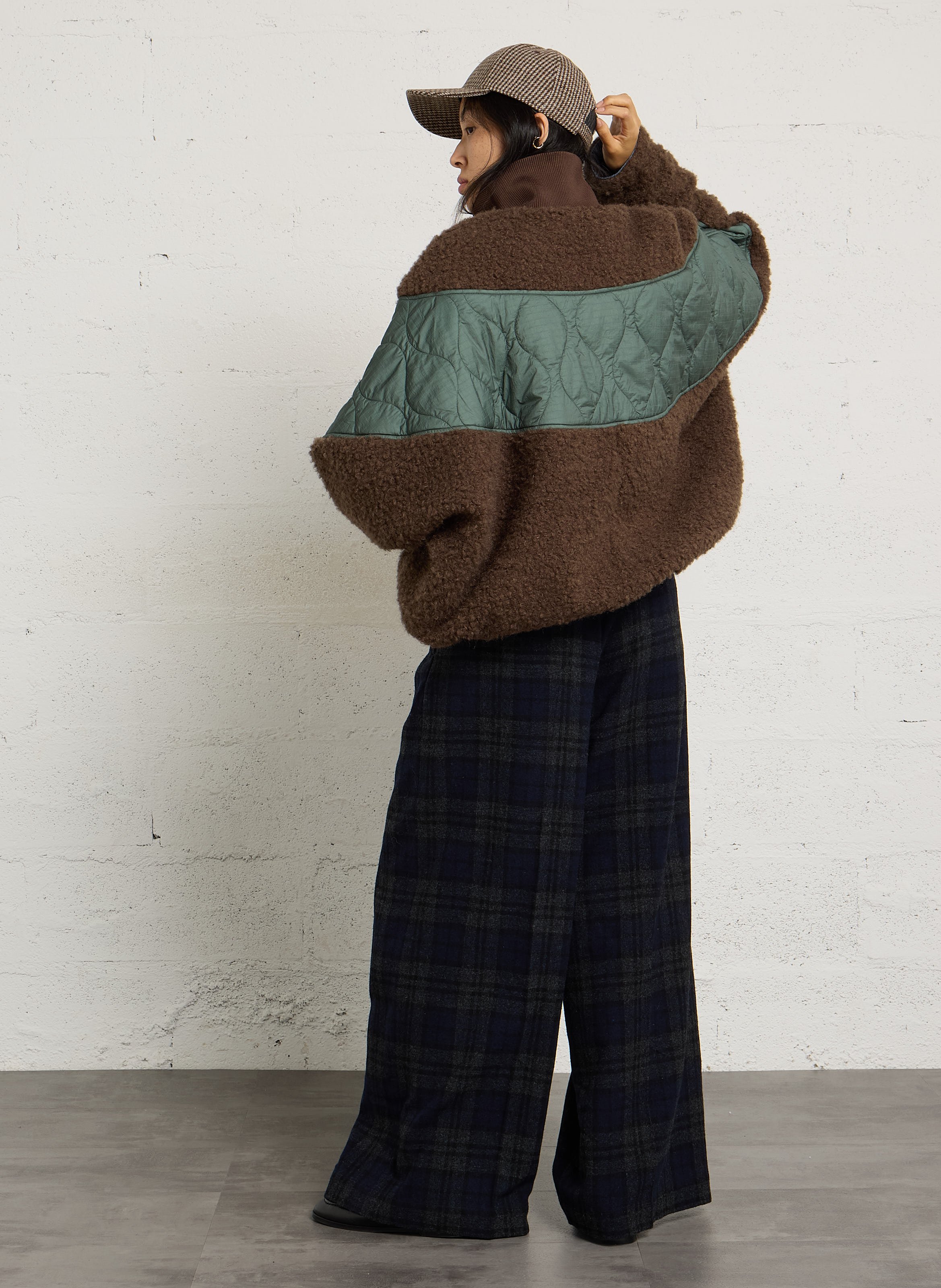 Weite Zweimaterialjacke BELLEROSE Braun