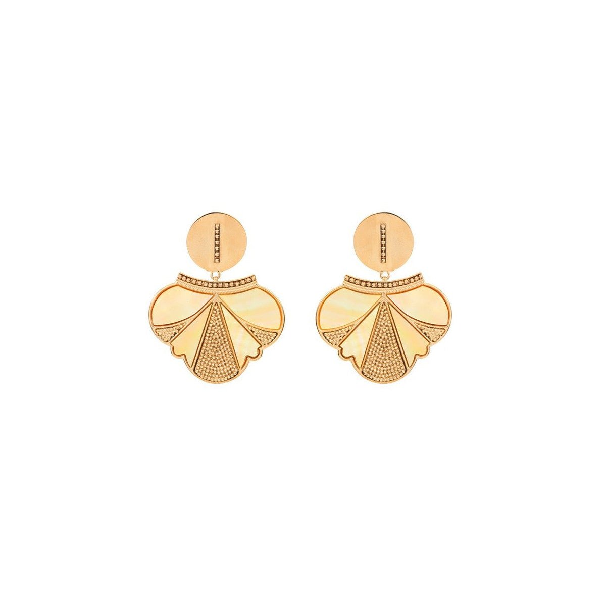 Stud earrings SATELLITE PARIS Yellow