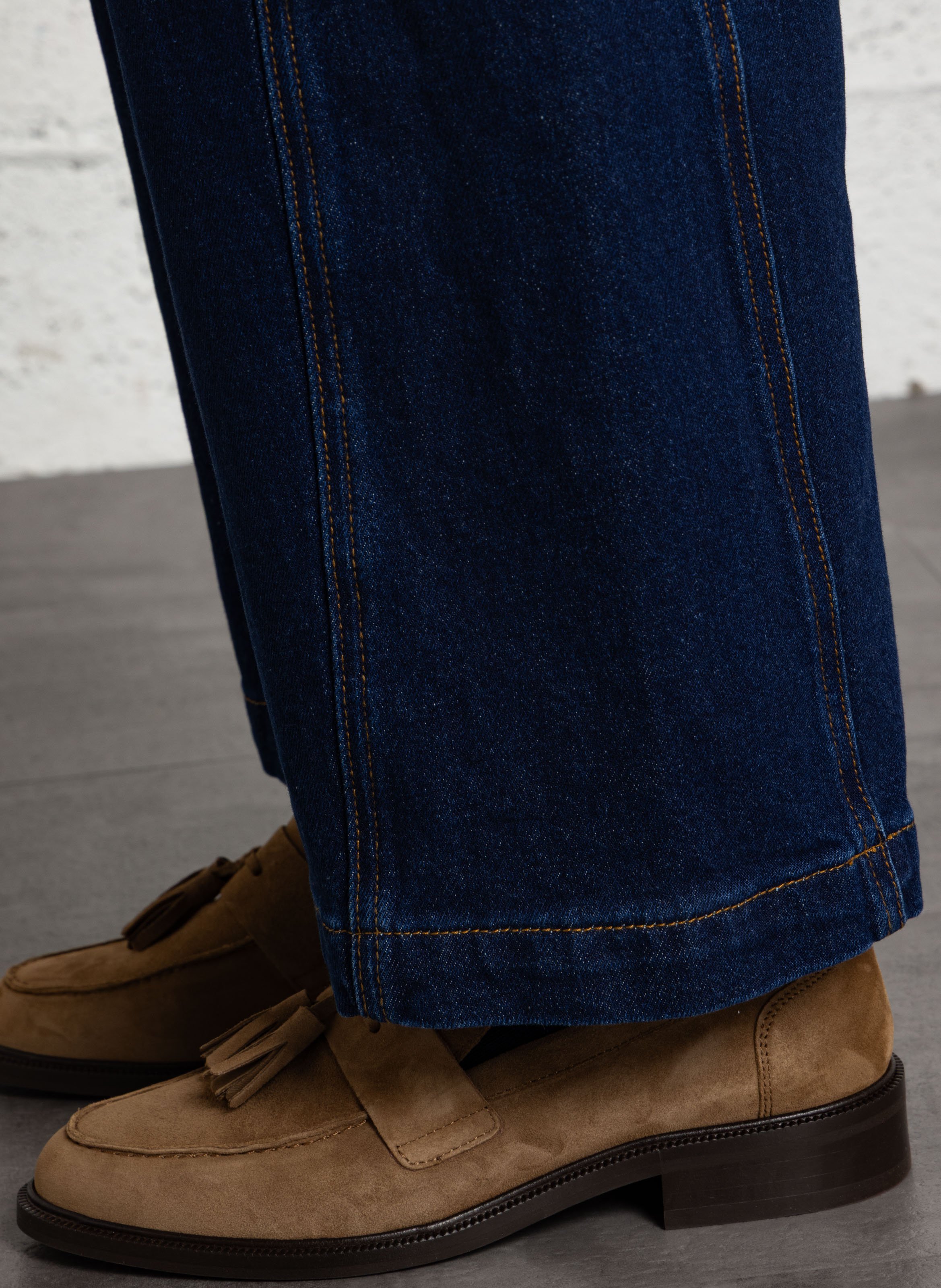 Mixed cotton barrel jeans LA PETITE ETOILE Blue
