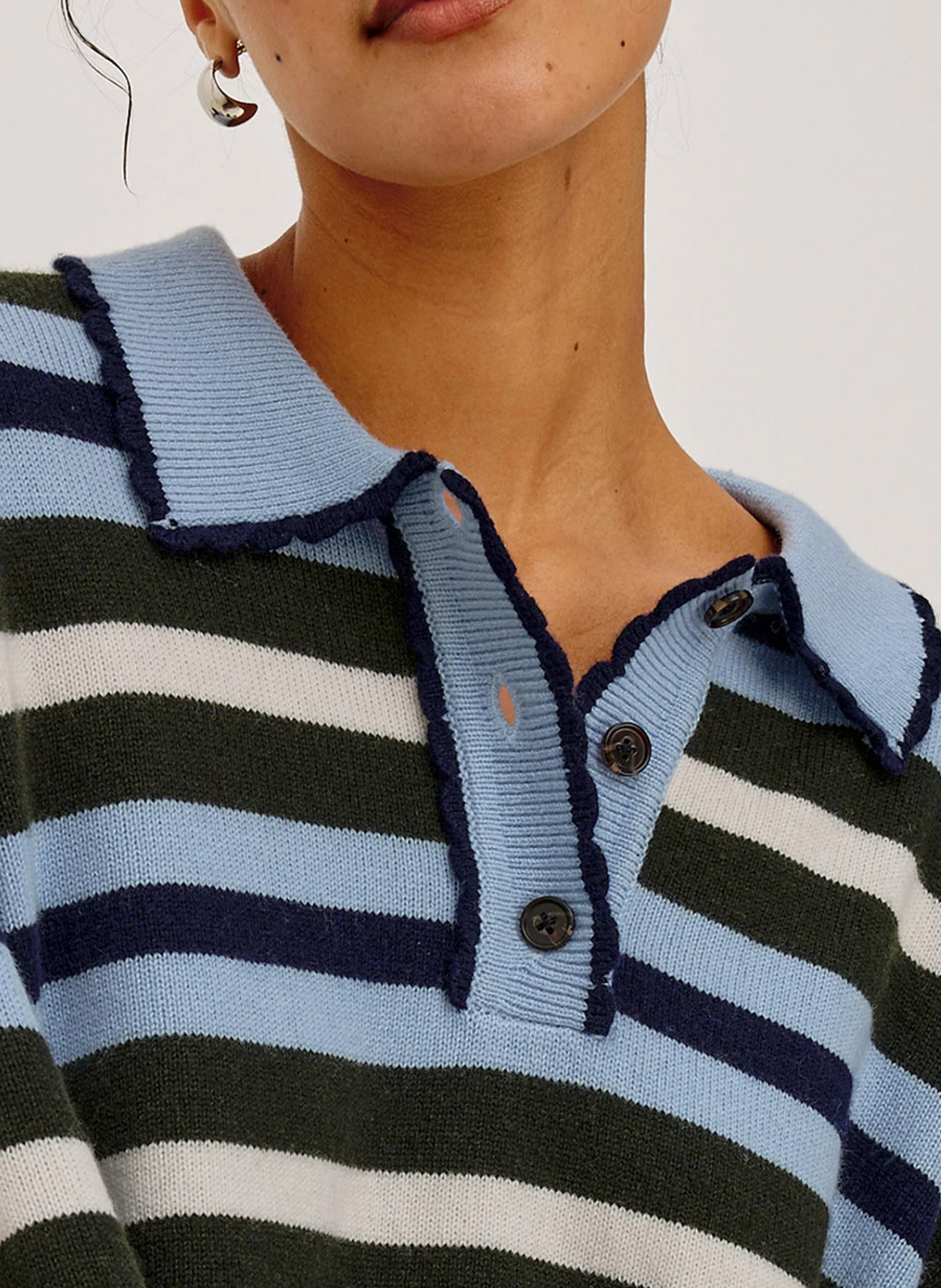 Pull droit à rayures RAILS Multicolore