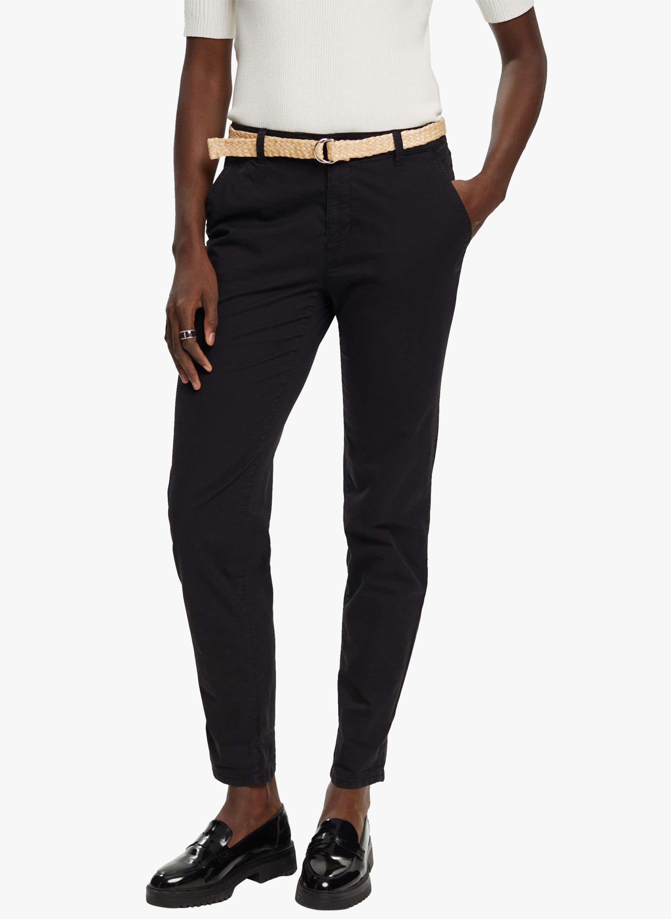 Pantalon chino 2024 noir femme esprit