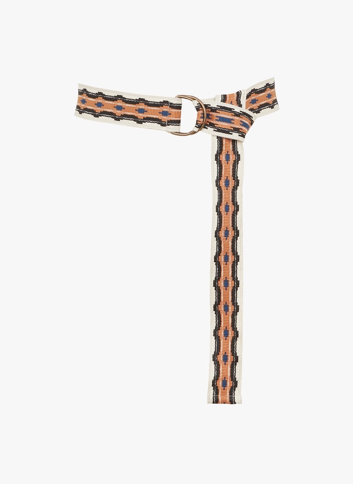 Ceinture En Tissu Motifs Yana Noir Bimat Chloe Stora Femme