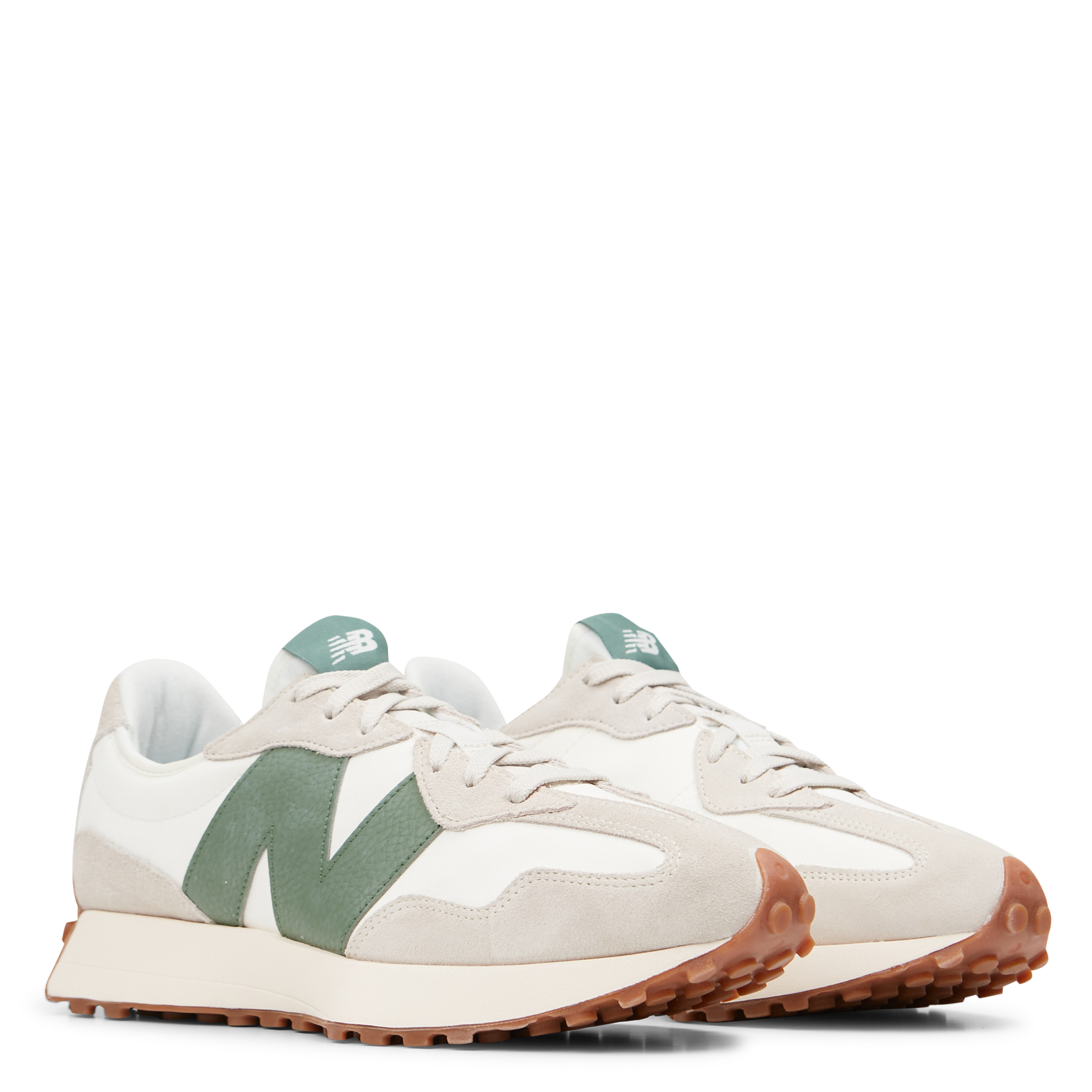 Low-top leather trainers NEW BALANCE Beige