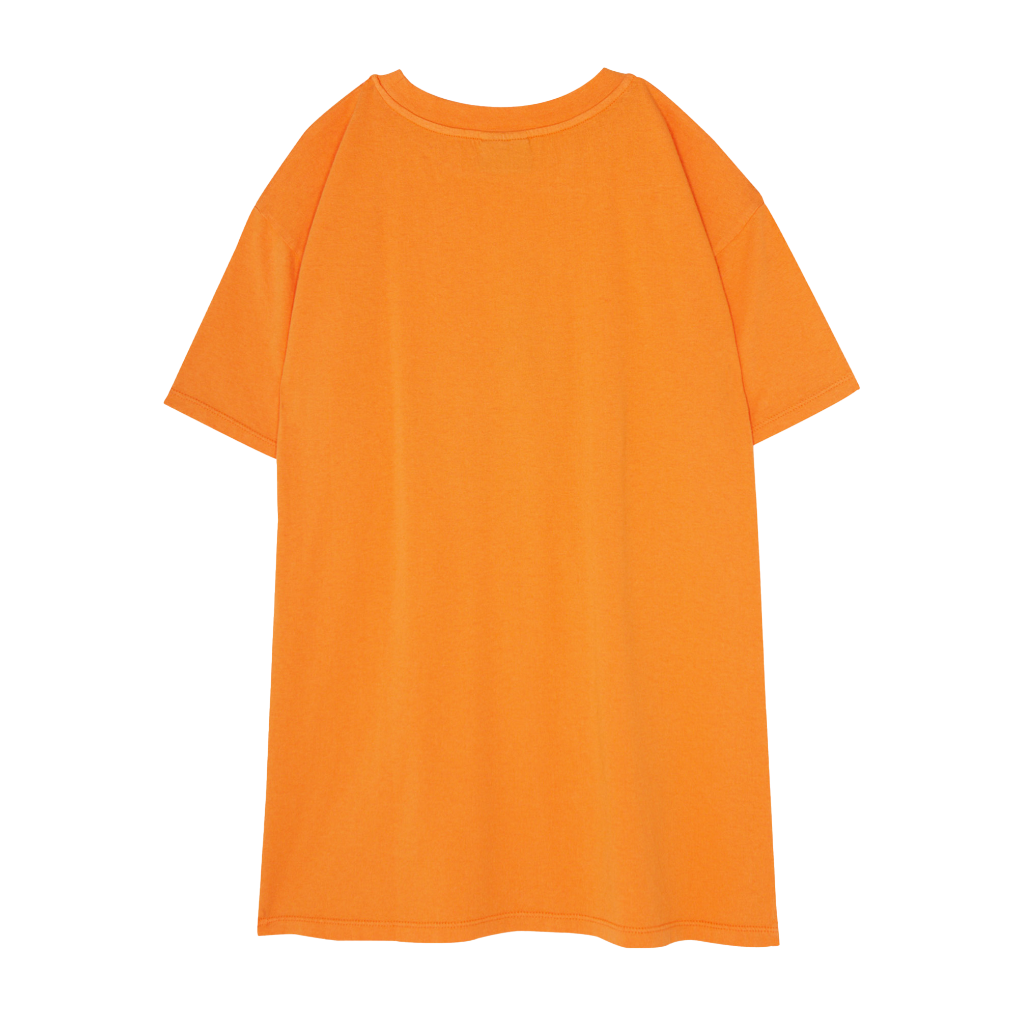 Robe courte ample en coton imprimé THE CAMPAMENTO Orange
